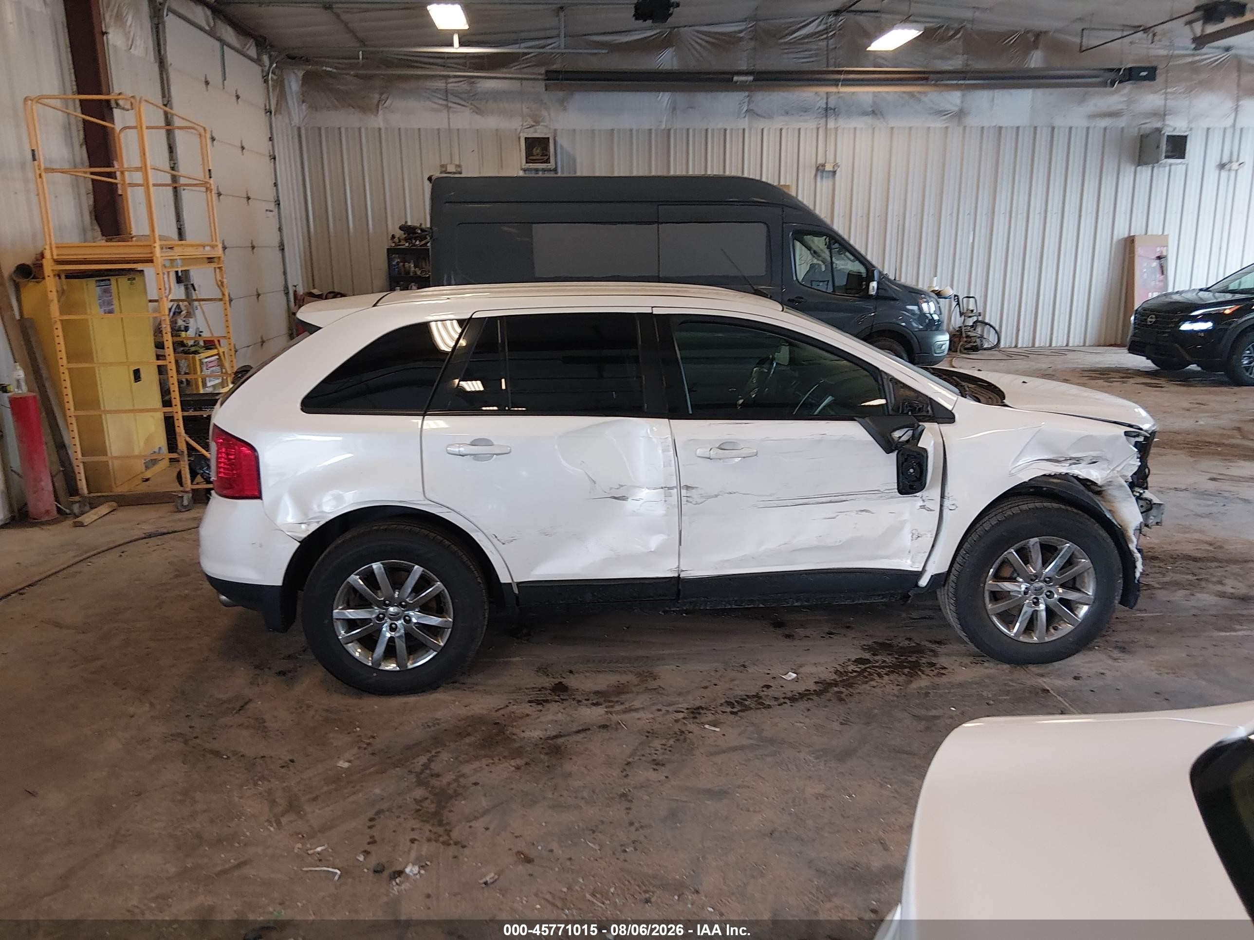 2013 Ford Edge Sel White vin: 2FMDK4JC1DBE17512