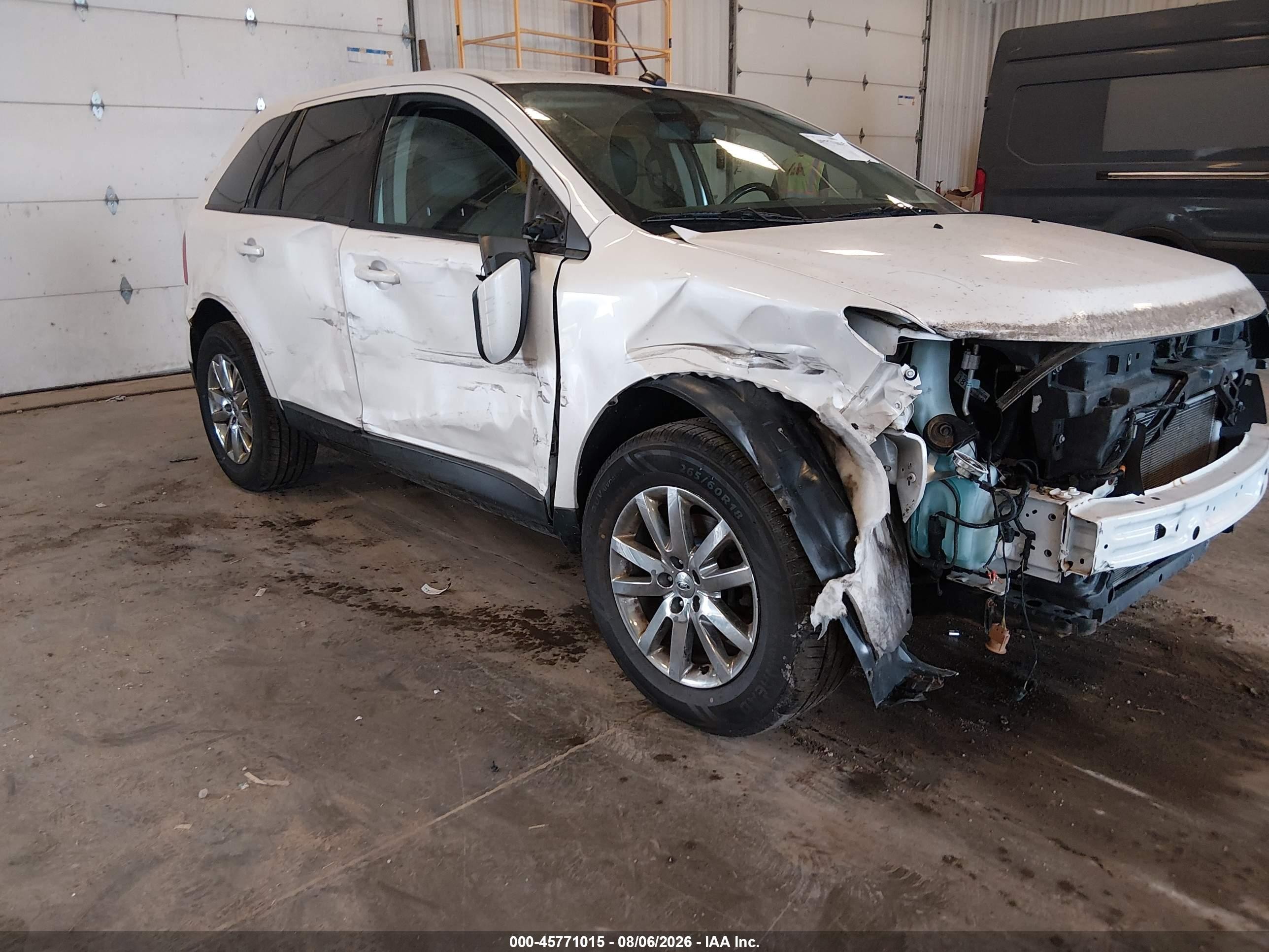 2013 Ford Edge Sel White vin: 2FMDK4JC1DBE17512