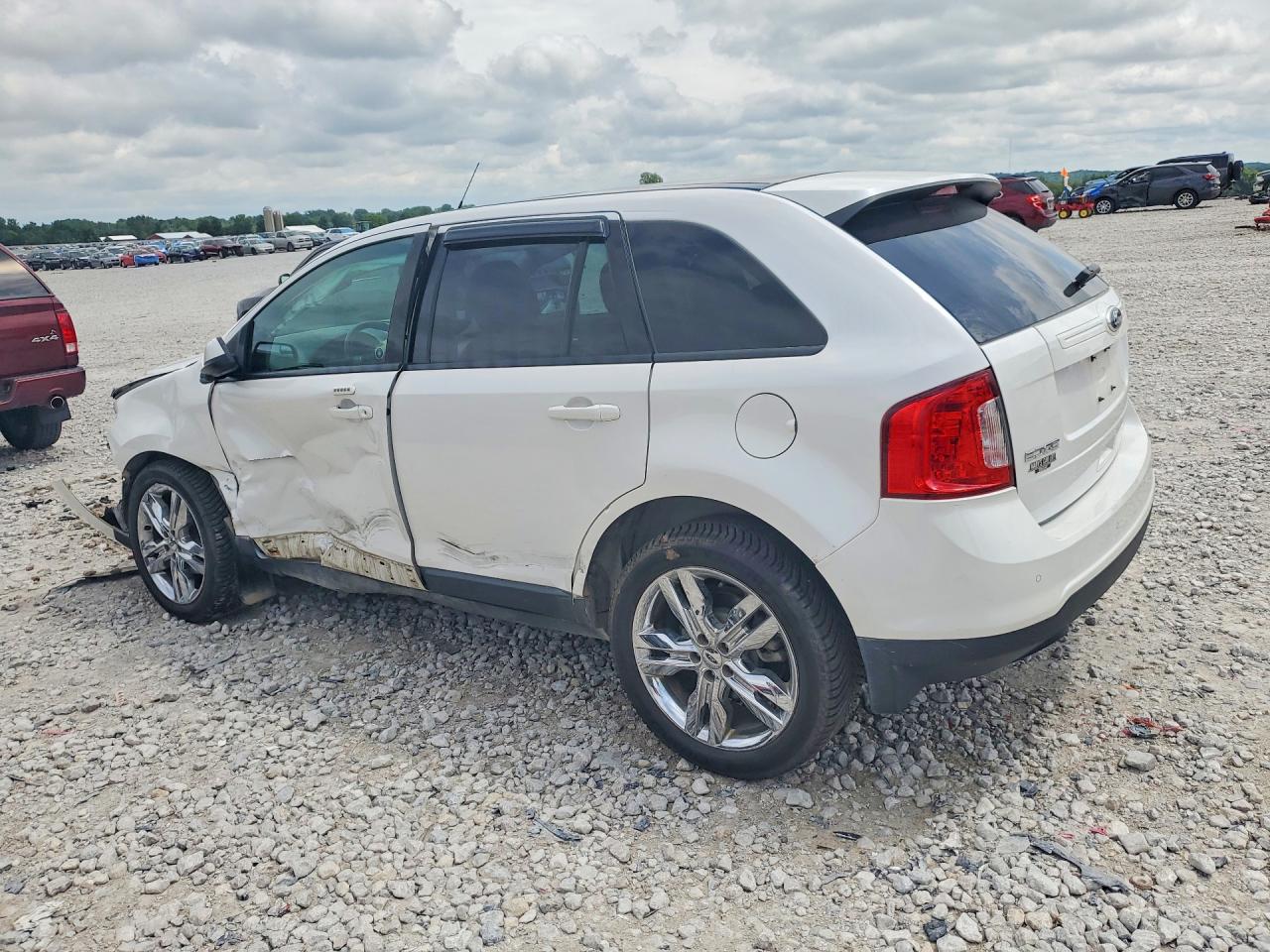 2013 Ford Edge Sel White vin: 2FMDK4JC1DBE20104