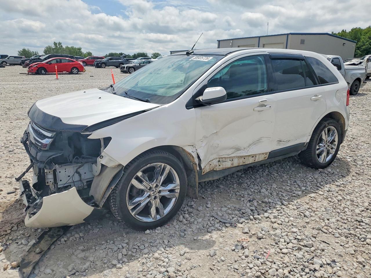 2013 Ford Edge Sel White vin: 2FMDK4JC1DBE20104