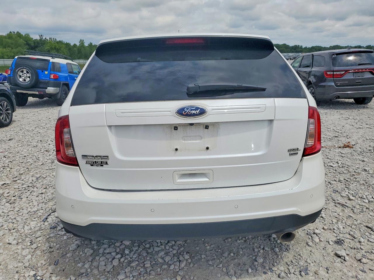 2013 Ford Edge Sel White vin: 2FMDK4JC1DBE20104