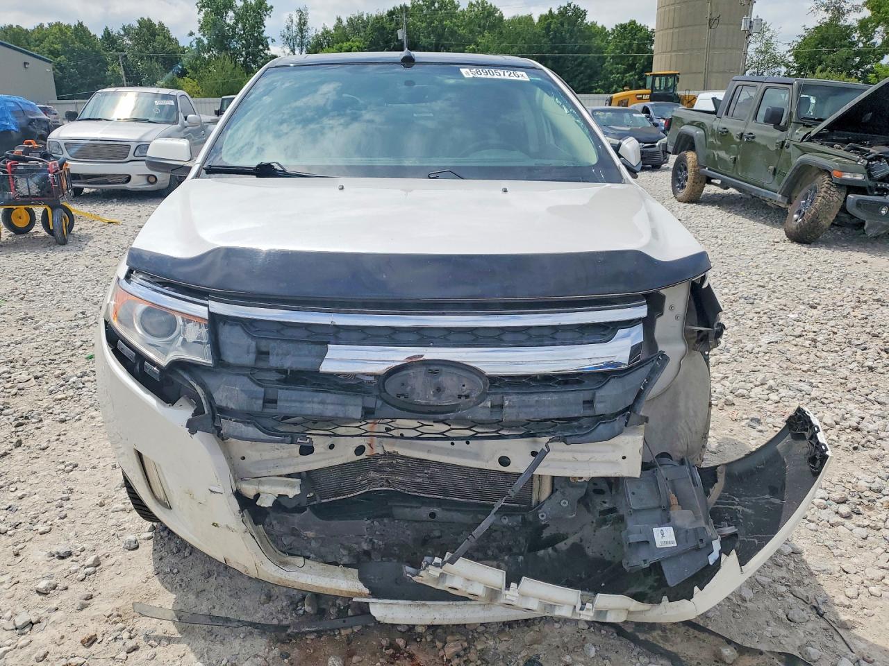 2013 Ford Edge Sel White vin: 2FMDK4JC1DBE20104