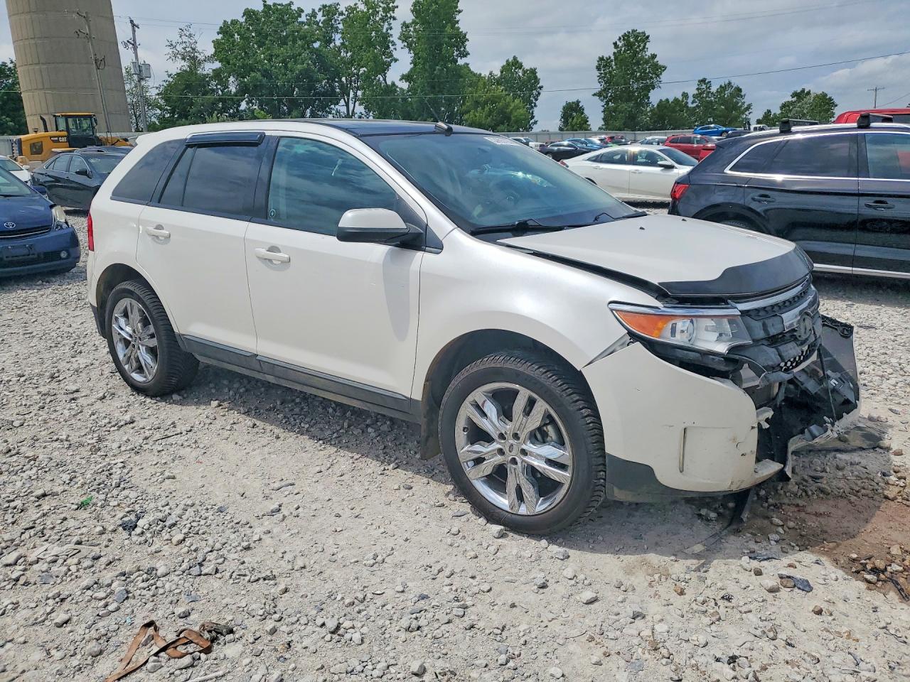 2013 Ford Edge Sel White vin: 2FMDK4JC1DBE20104