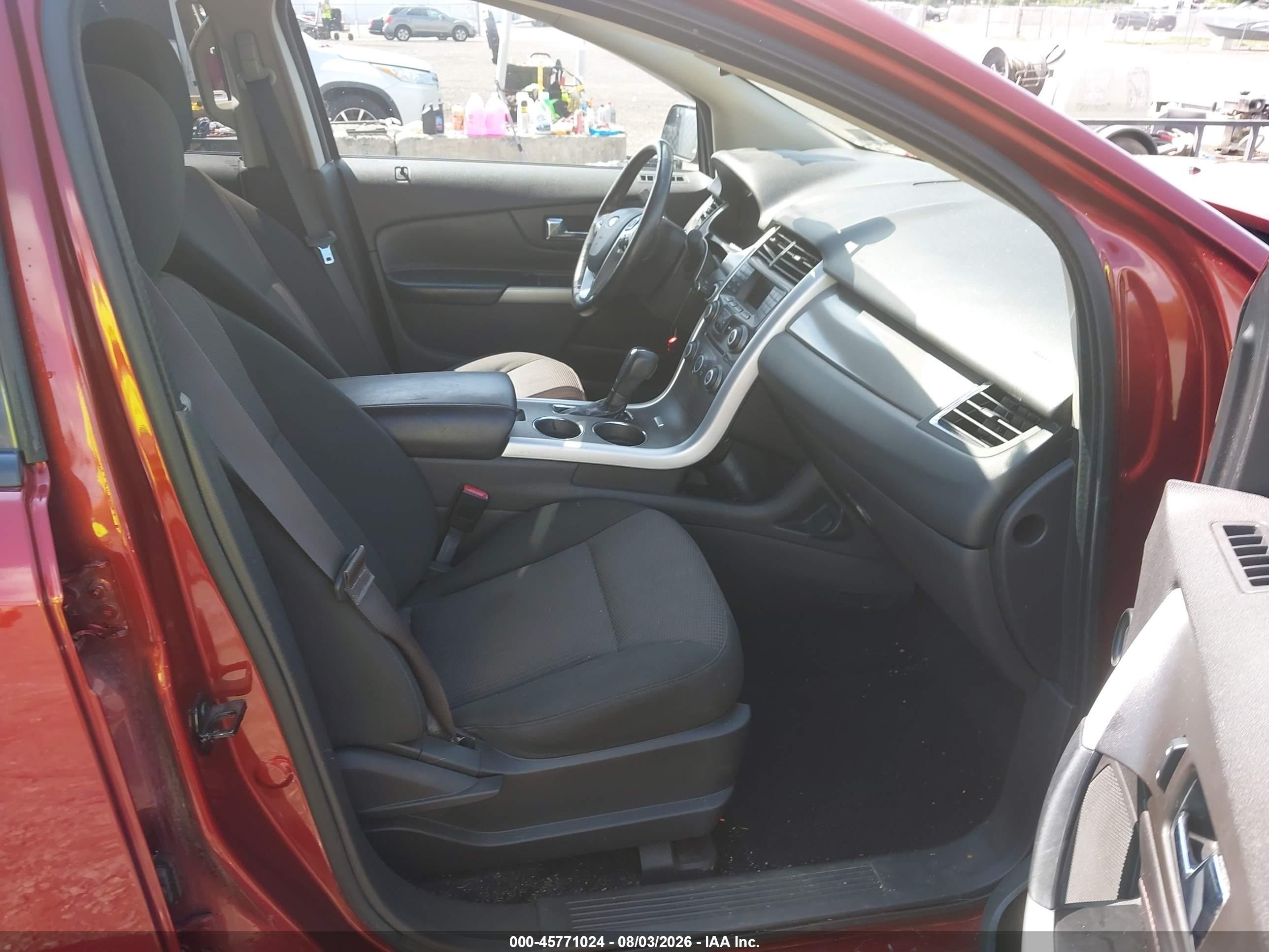 2014 Ford Edge Sel Maroon vin: 2FMDK4JC1EBA49768