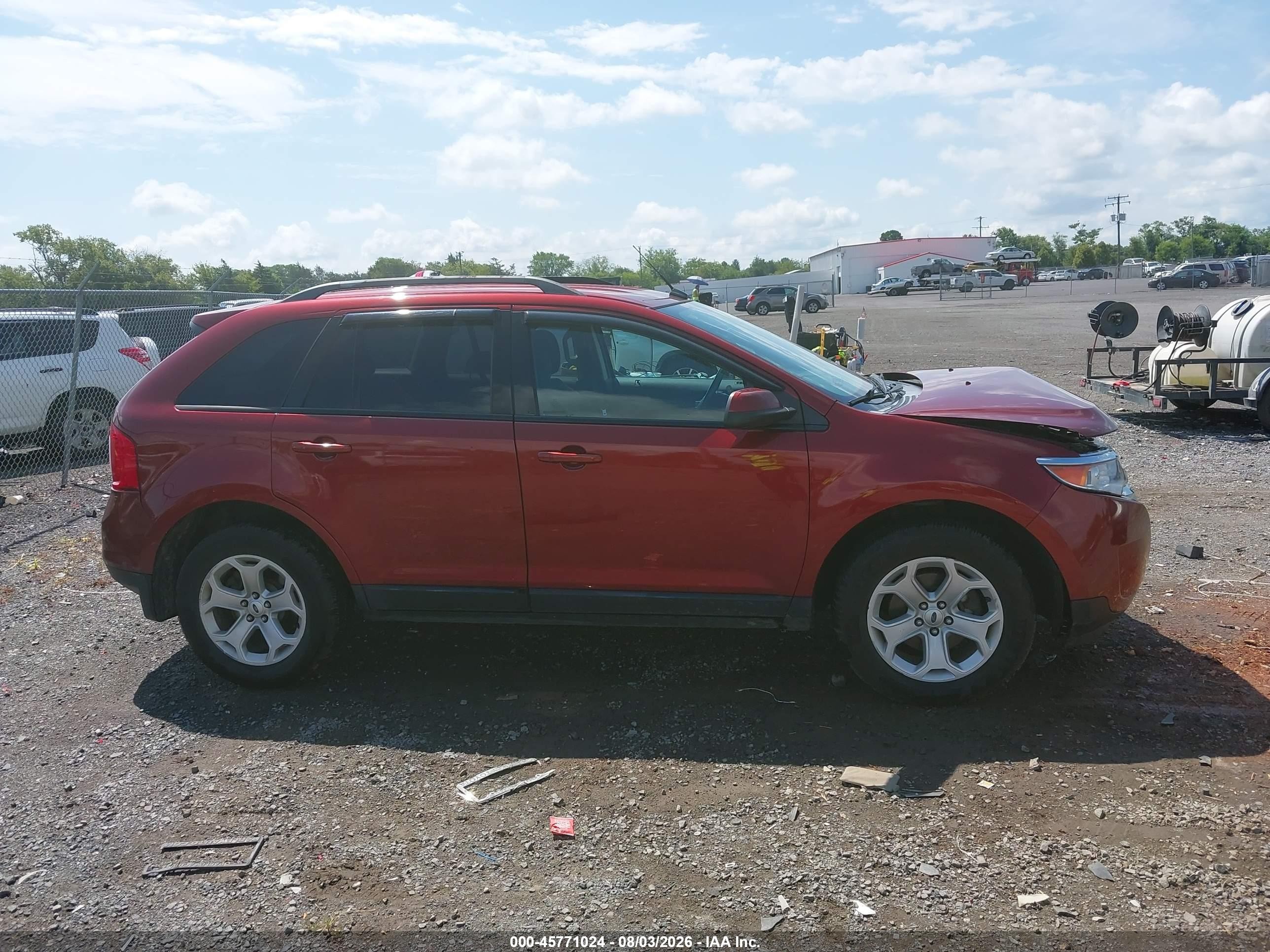 2014 Ford Edge Sel Maroon vin: 2FMDK4JC1EBA49768