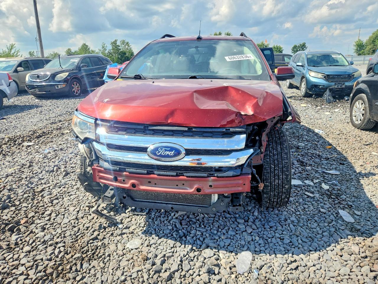2014 Ford Edge Sel Orange vin: 2FMDK4JC1EBA84214