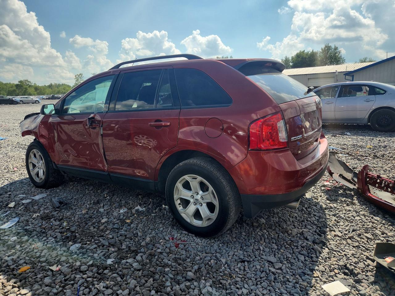 2014 Ford Edge Sel Orange vin: 2FMDK4JC1EBA84214