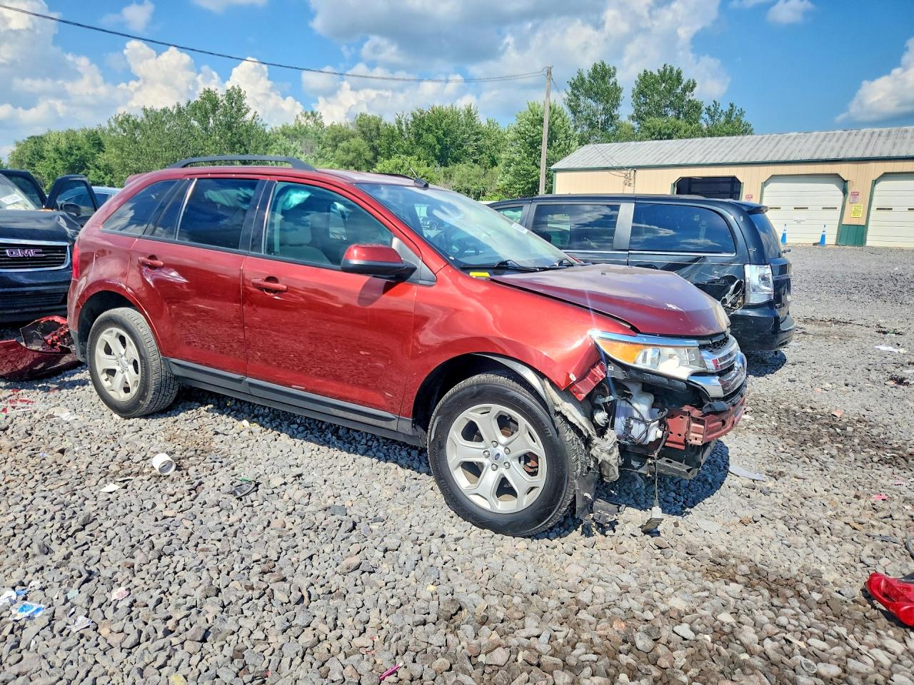 2014 Ford Edge Sel Orange vin: 2FMDK4JC1EBA84214