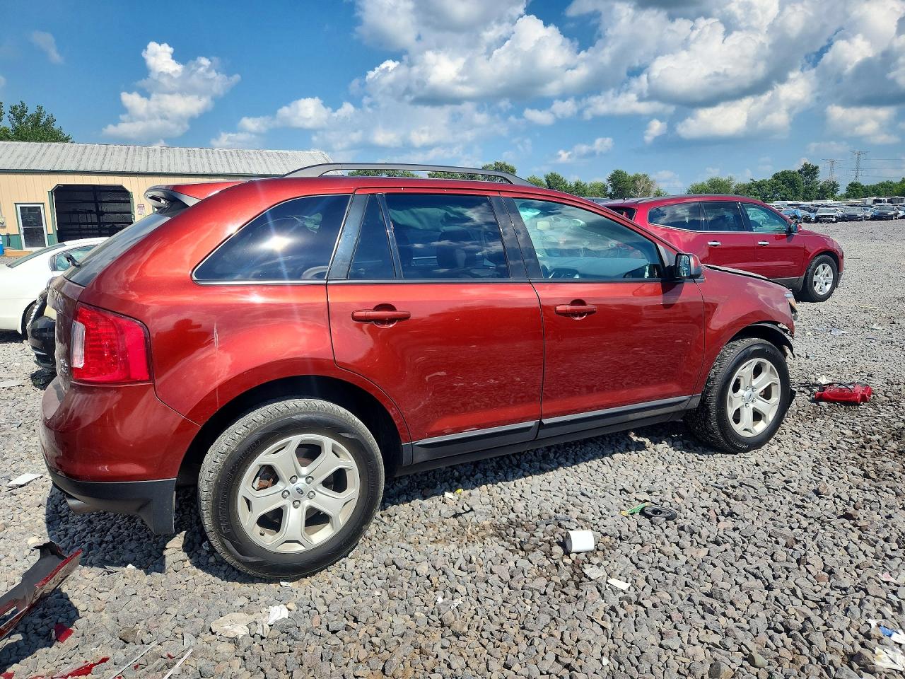 2014 Ford Edge Sel Orange vin: 2FMDK4JC1EBA84214