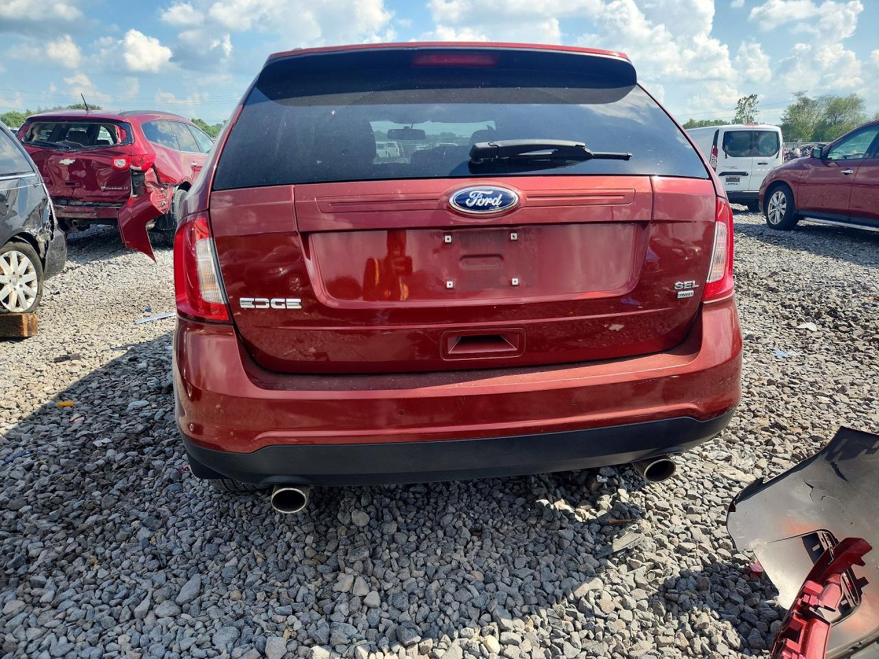 2014 Ford Edge Sel Orange vin: 2FMDK4JC1EBA84214