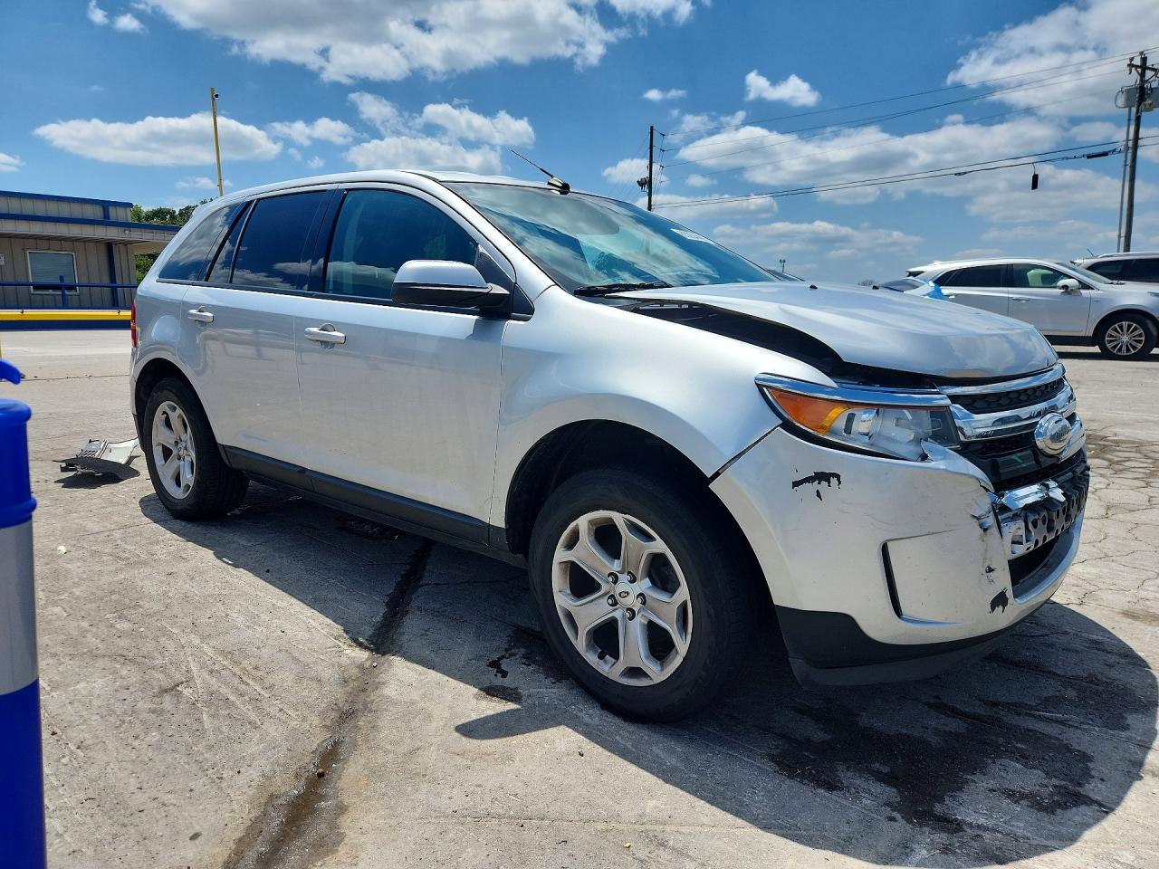 2014 Ford Edge Sel Silver vin: 2FMDK4JC1EBA93446