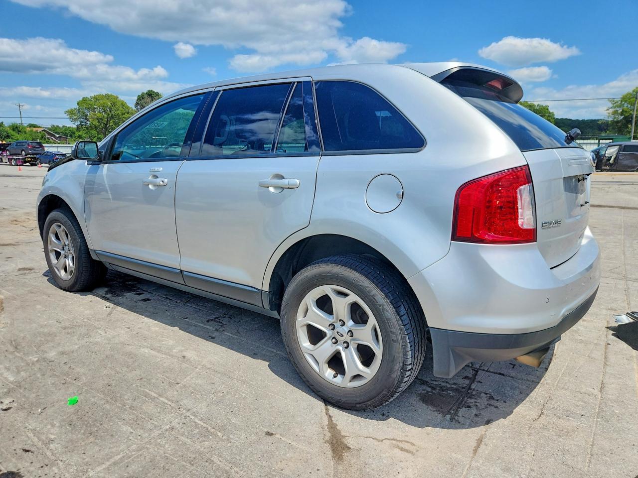 2014 Ford Edge Sel Silver vin: 2FMDK4JC1EBA93446