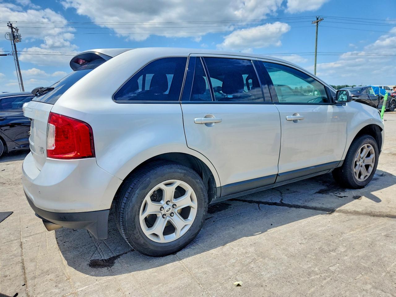 2014 Ford Edge Sel Silver vin: 2FMDK4JC1EBA93446