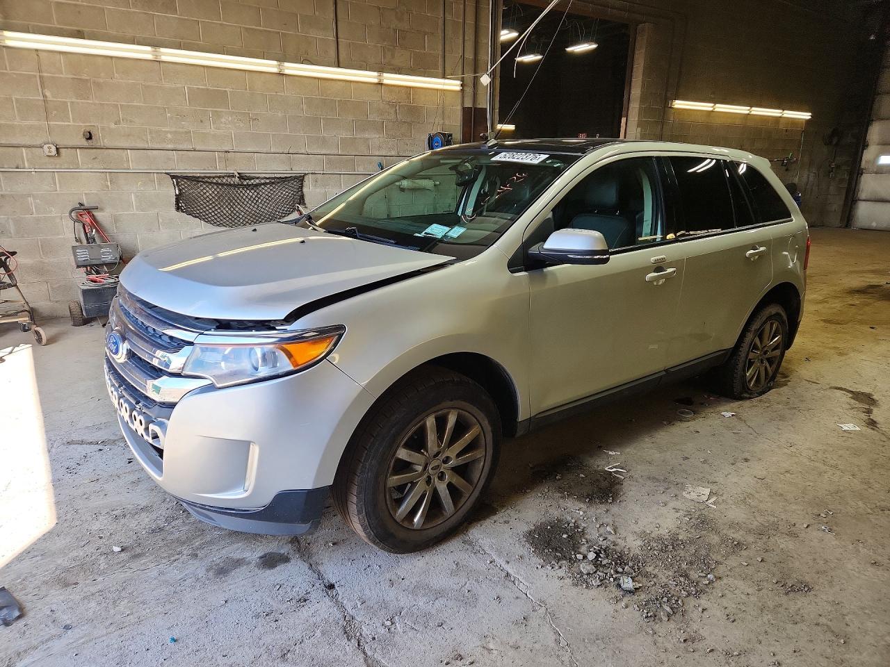 2014 Ford Edge Sel Silver vin: 2FMDK4JC1EBB09533