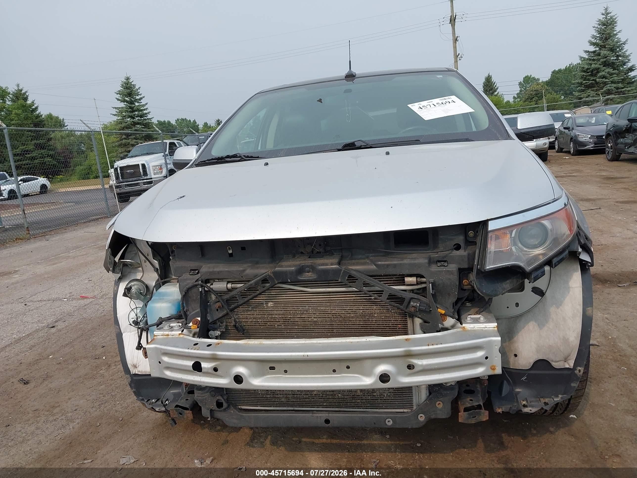 2014 Ford Edge Sel Серебряный vin: 2FMDK4JC1EBB14327