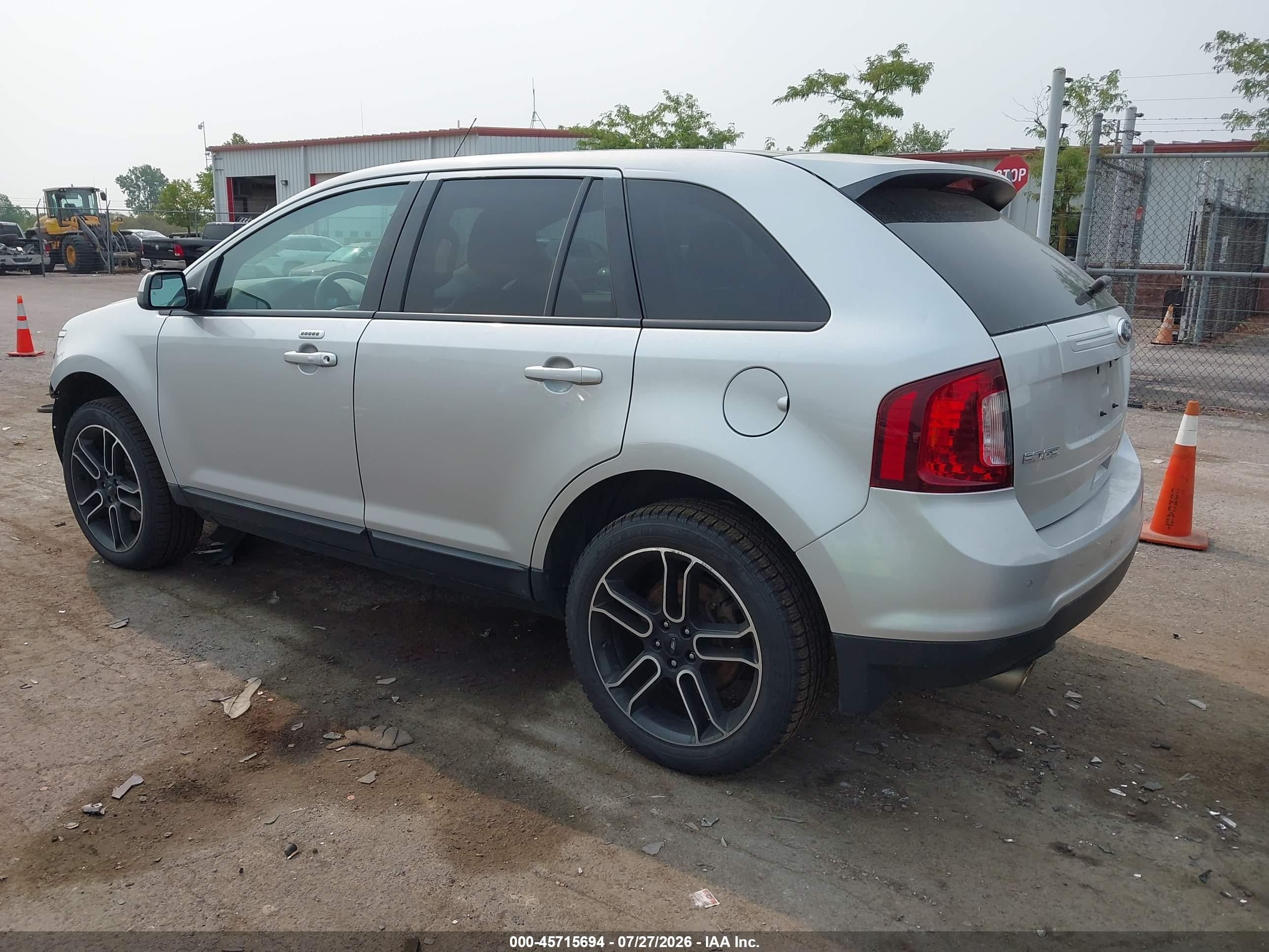 2014 Ford Edge Sel Серебряный vin: 2FMDK4JC1EBB14327