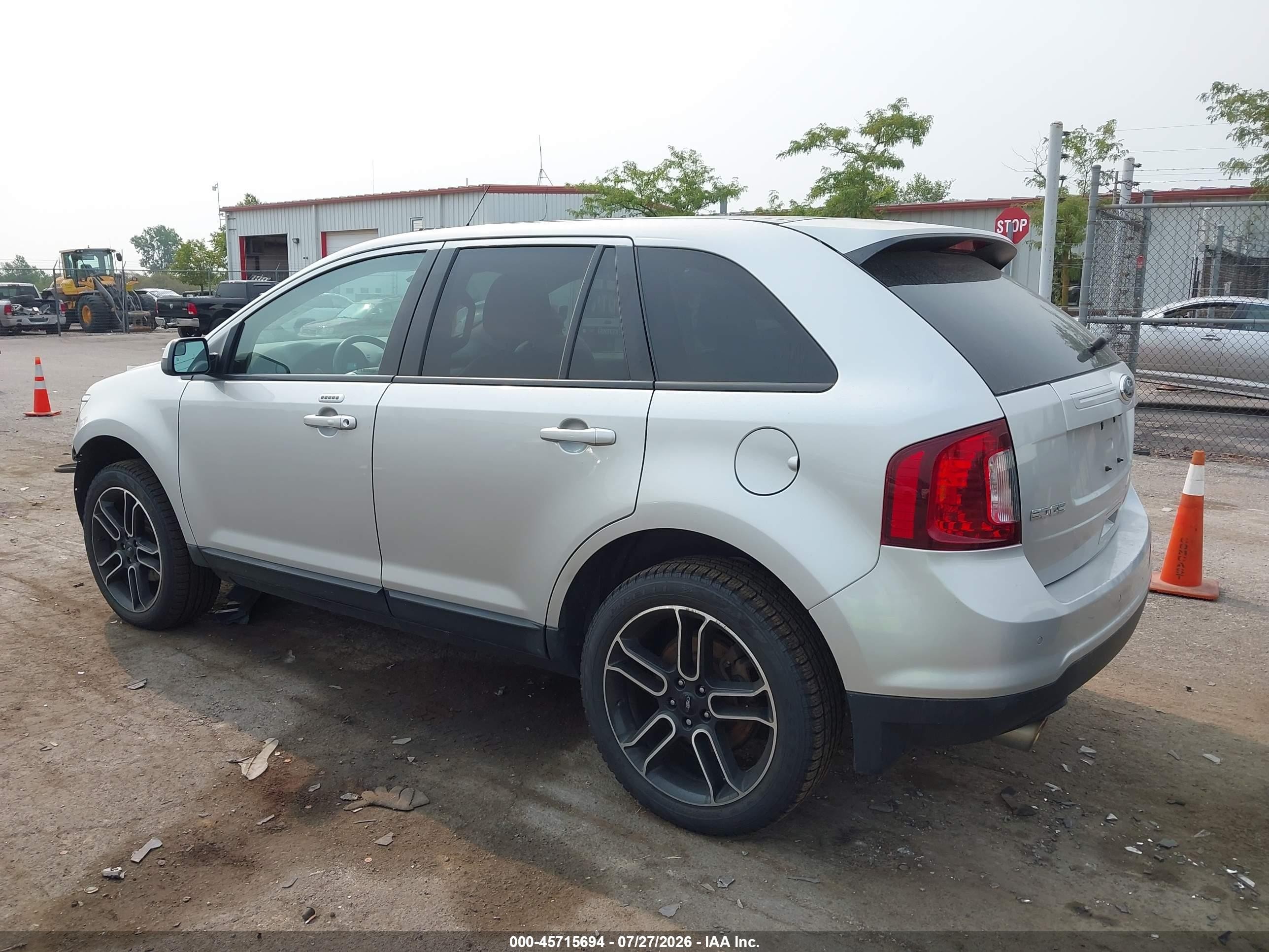 2014 Ford Edge Sel Серебряный vin: 2FMDK4JC1EBB14327