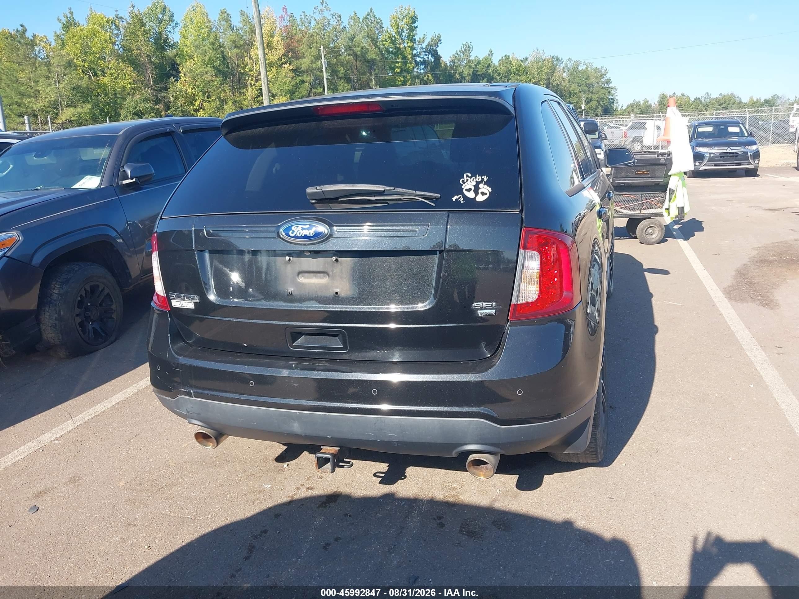 2014 Ford Edge Sel Black vin: 2FMDK4JC1EBB33864