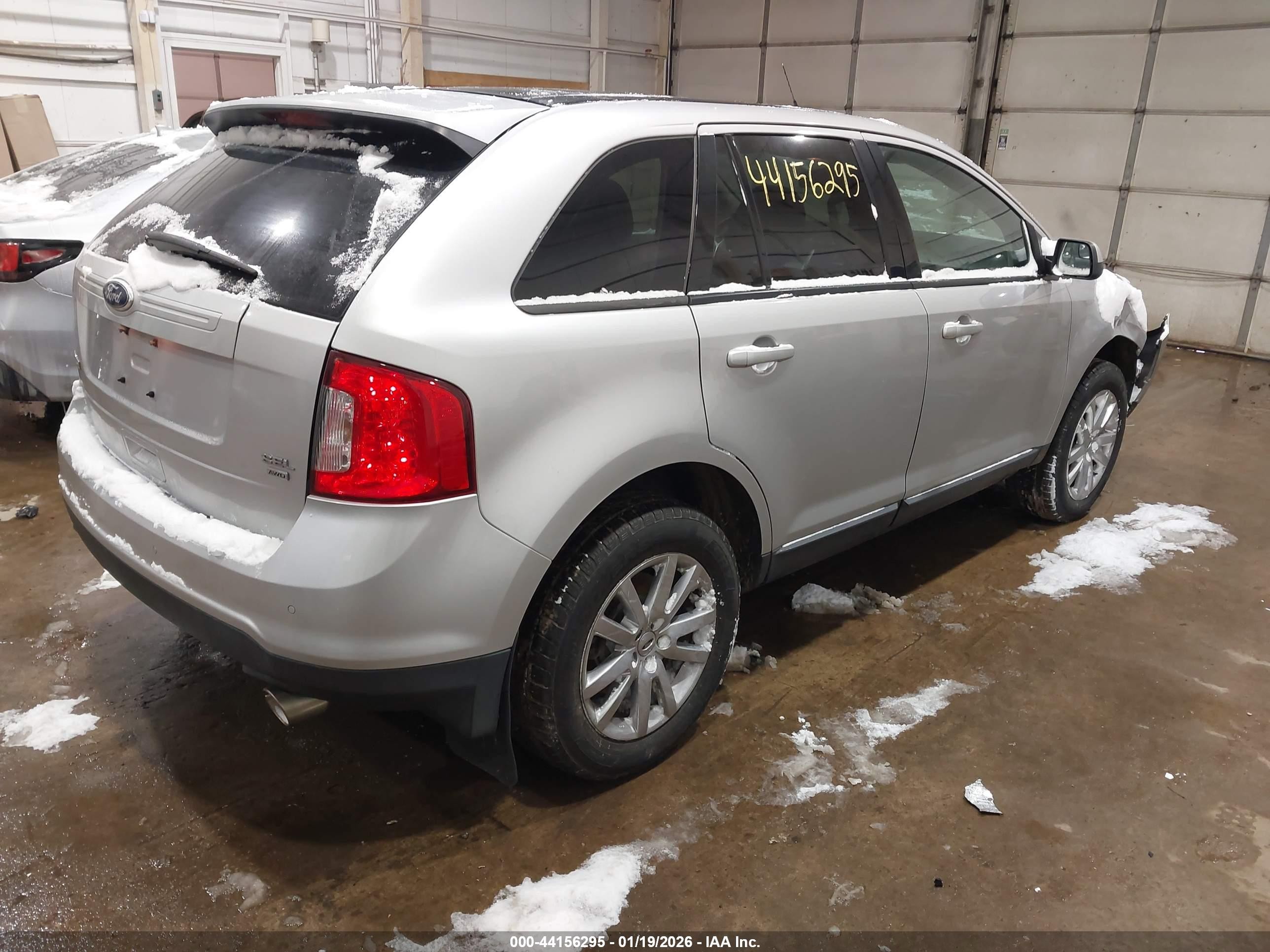 2014 Ford Edge Sel Silver vin: 2FMDK4JC1EBB51152