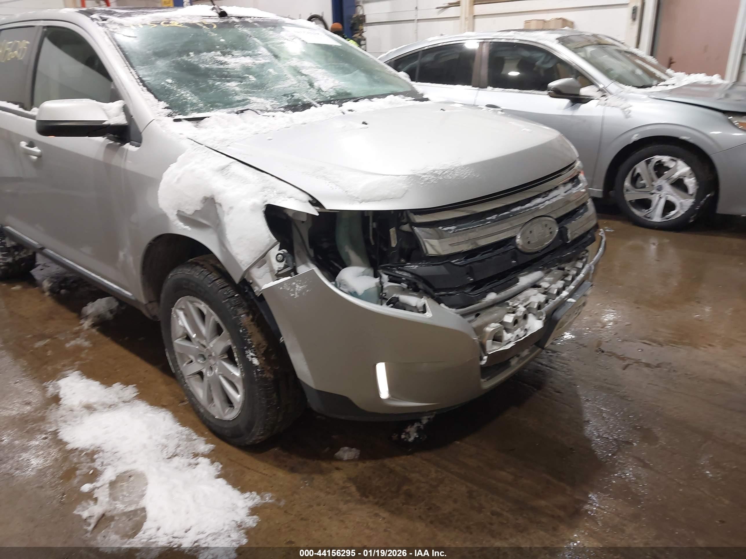 2014 Ford Edge Sel Silver vin: 2FMDK4JC1EBB51152