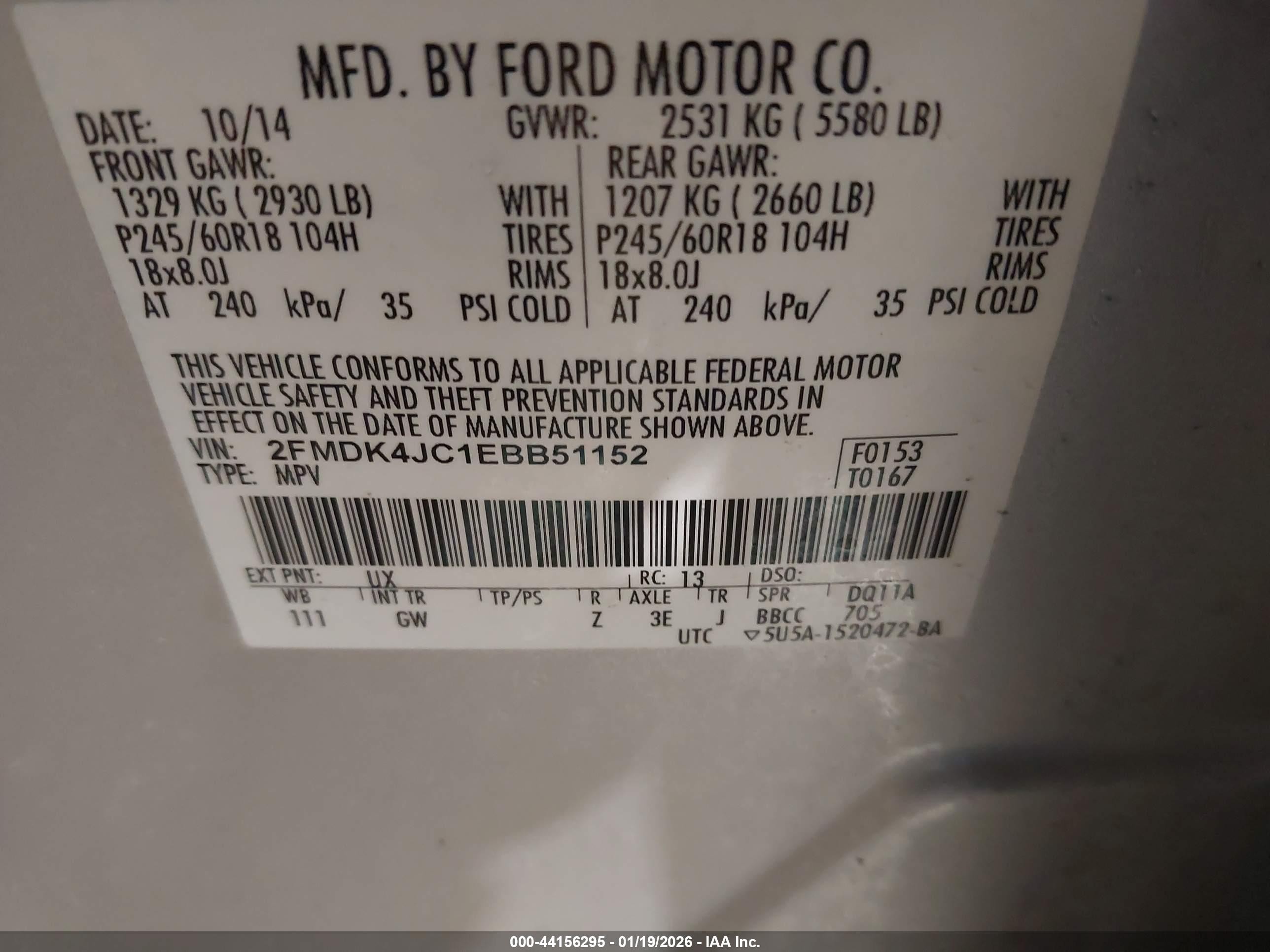 2014 Ford Edge Sel Silver vin: 2FMDK4JC1EBB51152