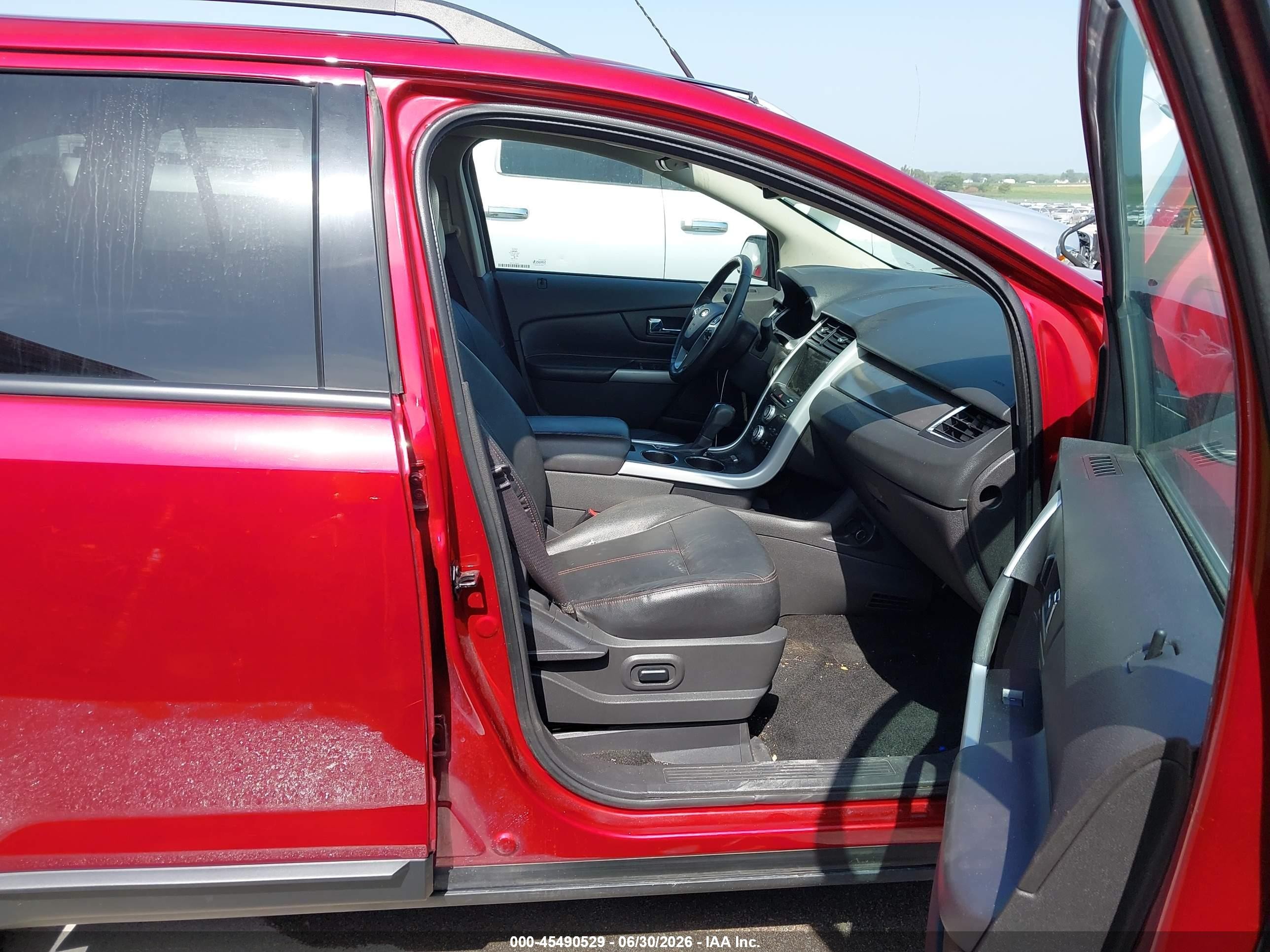 2014 Ford Edge Sel Red vin: 2FMDK4JC1EBB55606