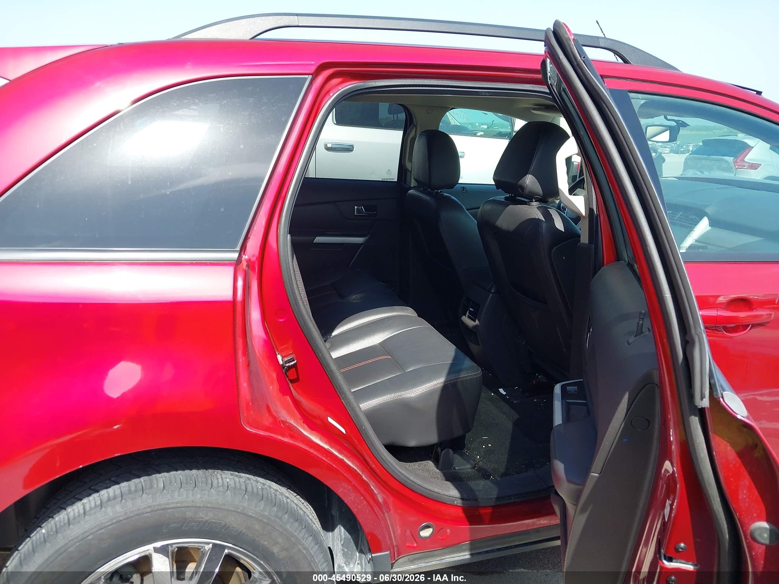 2014 Ford Edge Sel Red vin: 2FMDK4JC1EBB55606