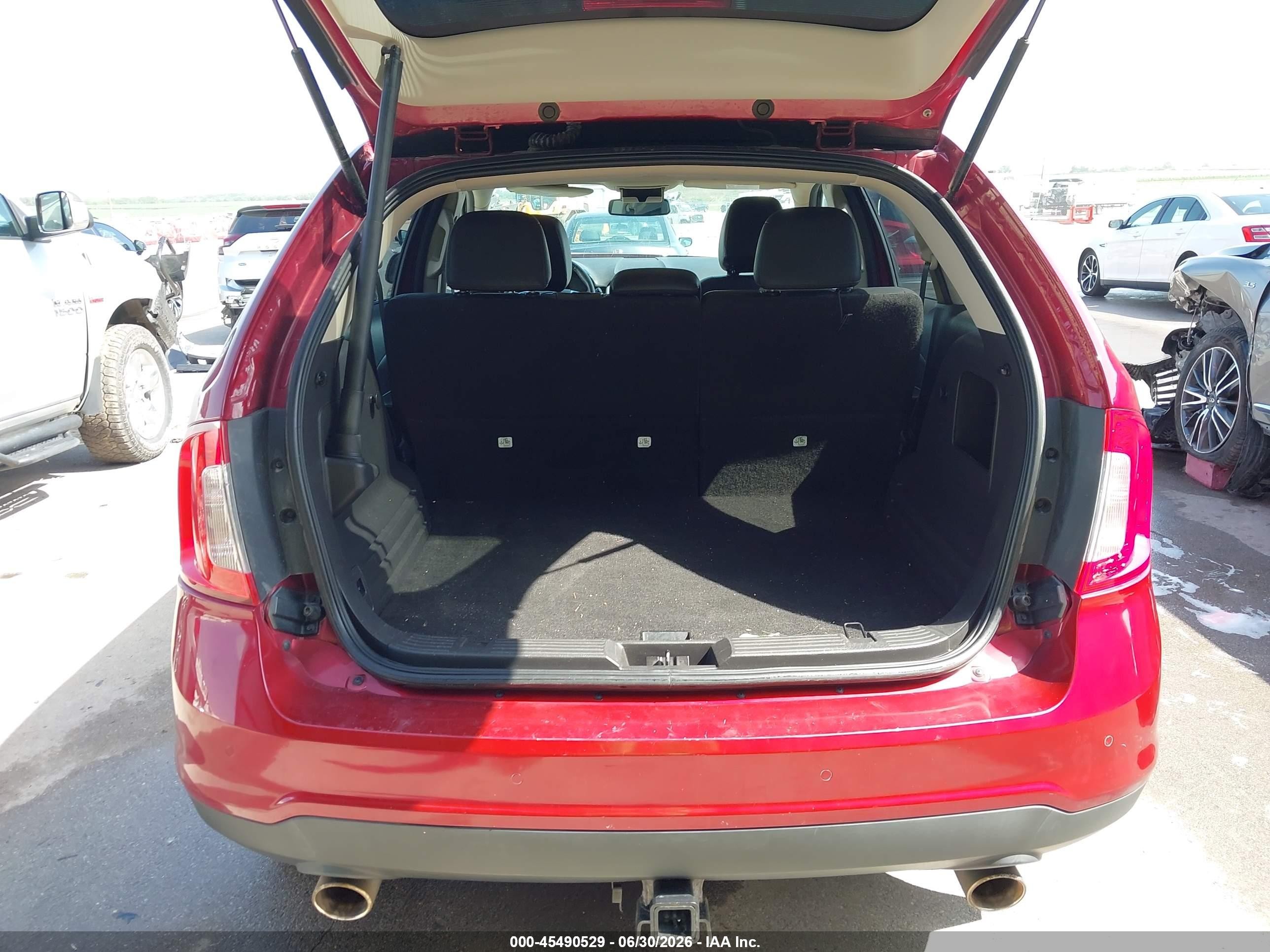 2014 Ford Edge Sel Red vin: 2FMDK4JC1EBB55606