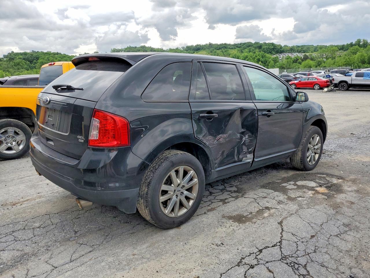 2014 Ford Edge Sel Black vin: 2FMDK4JC1EBB71692