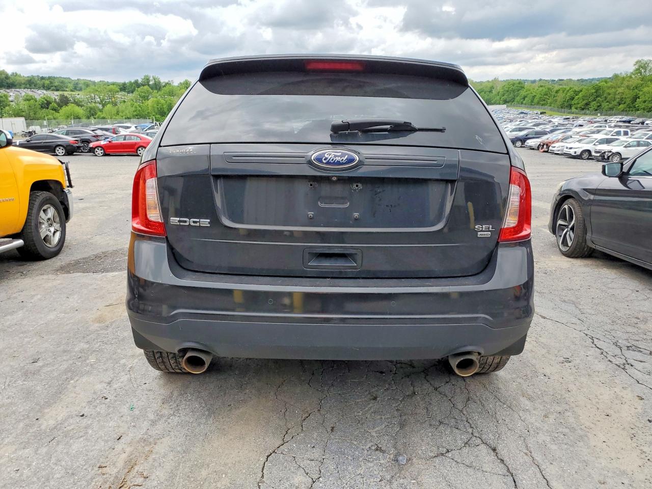 2014 Ford Edge Sel Black vin: 2FMDK4JC1EBB71692