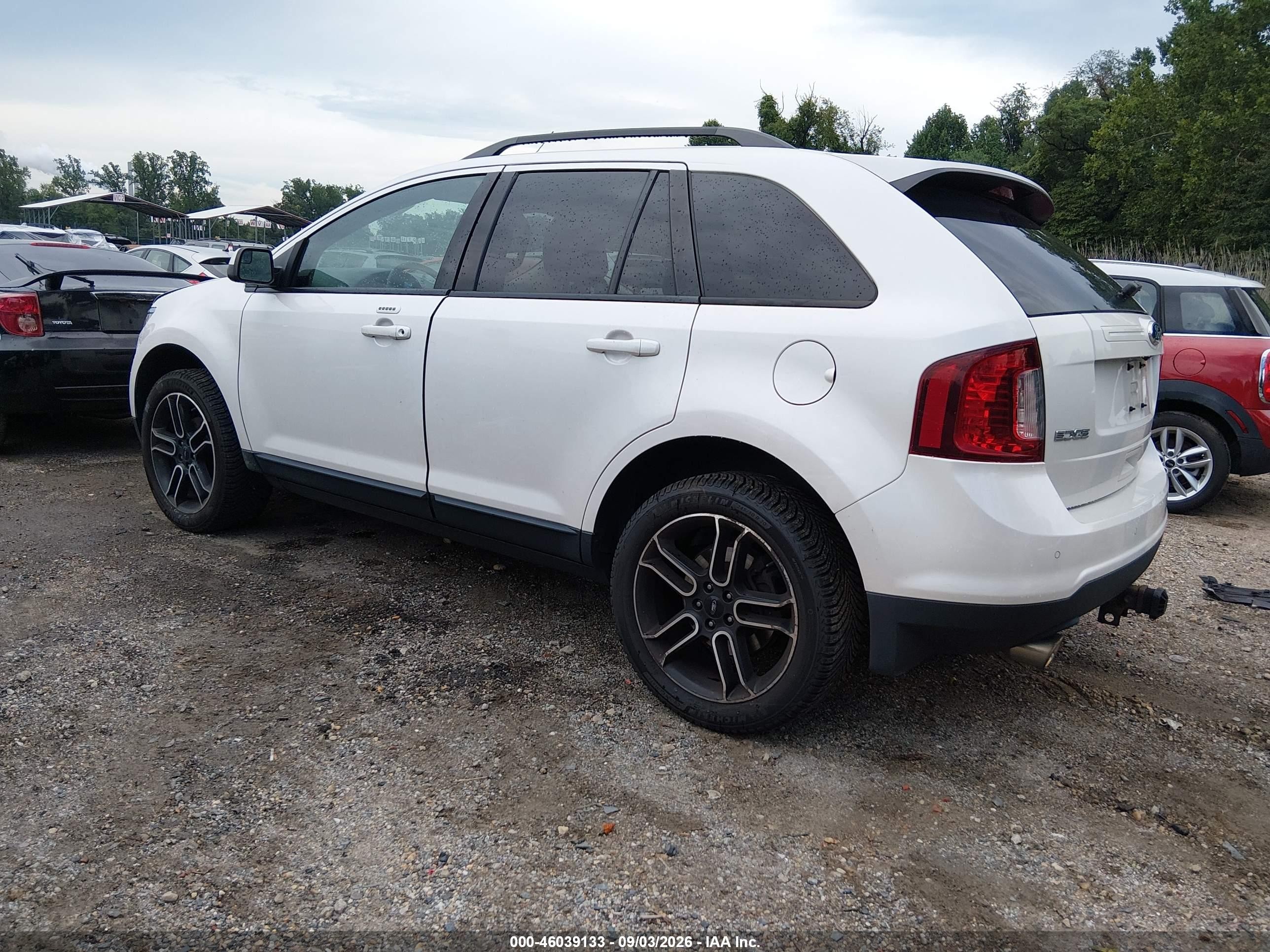 2014 Ford Edge Sel Белый vin: 2FMDK4JC1EBB73281