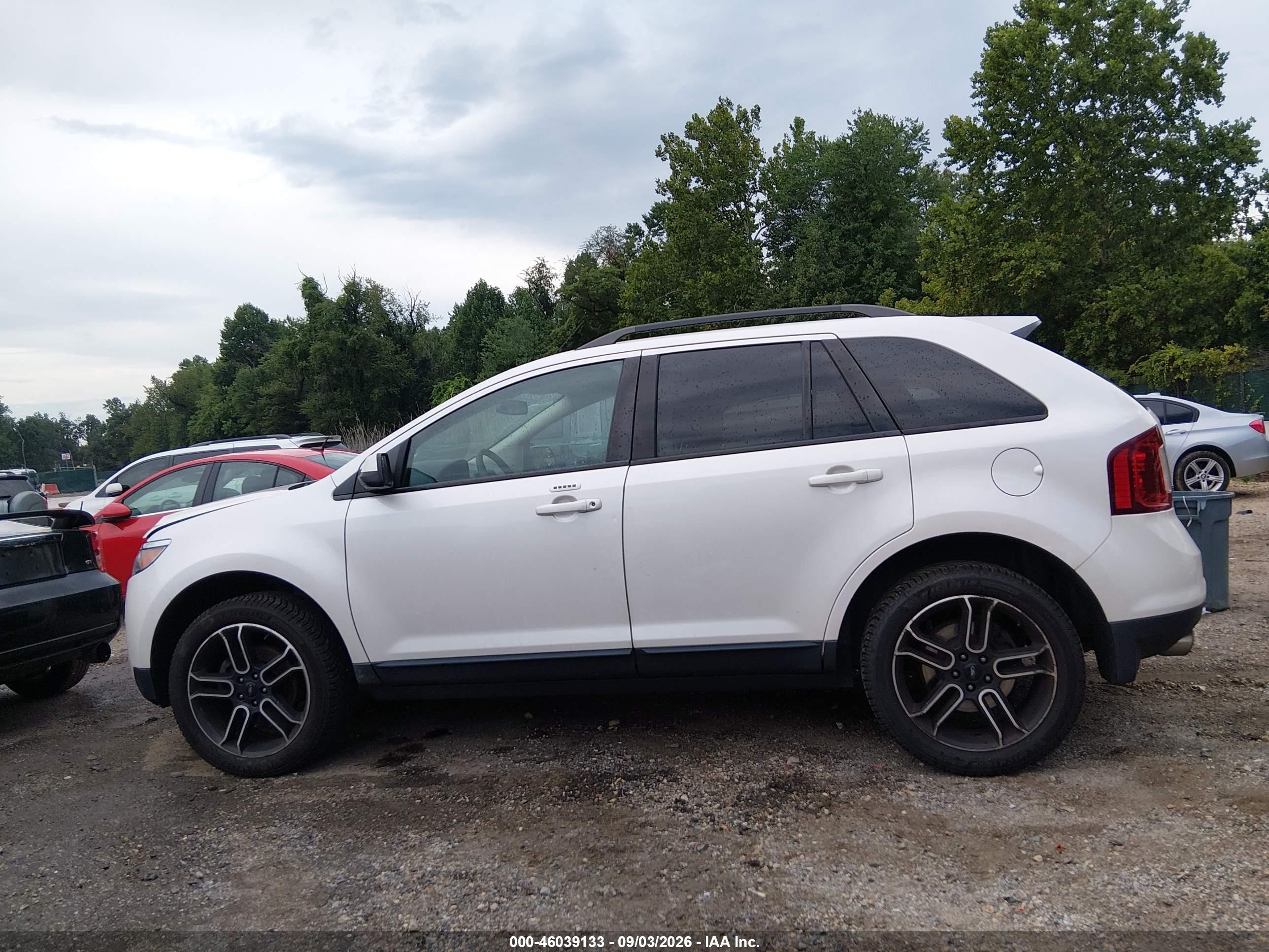 2014 Ford Edge Sel Белый vin: 2FMDK4JC1EBB73281