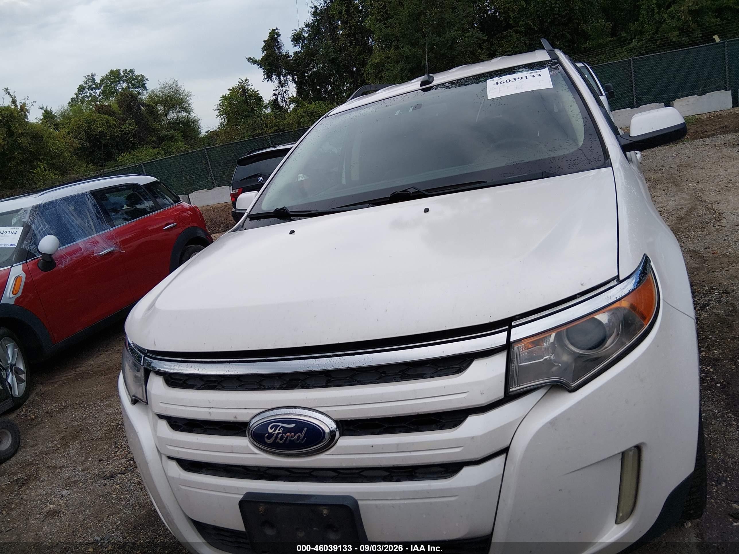 2014 Ford Edge Sel Белый vin: 2FMDK4JC1EBB73281