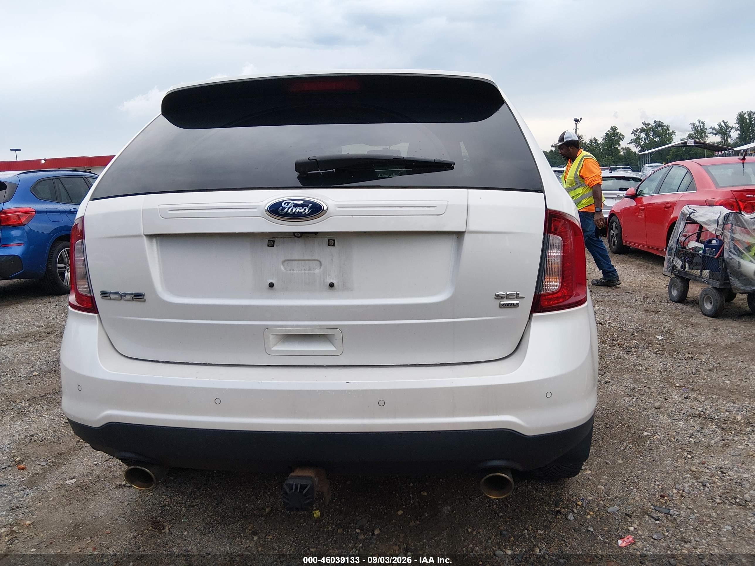 2014 Ford Edge Sel Белый vin: 2FMDK4JC1EBB73281