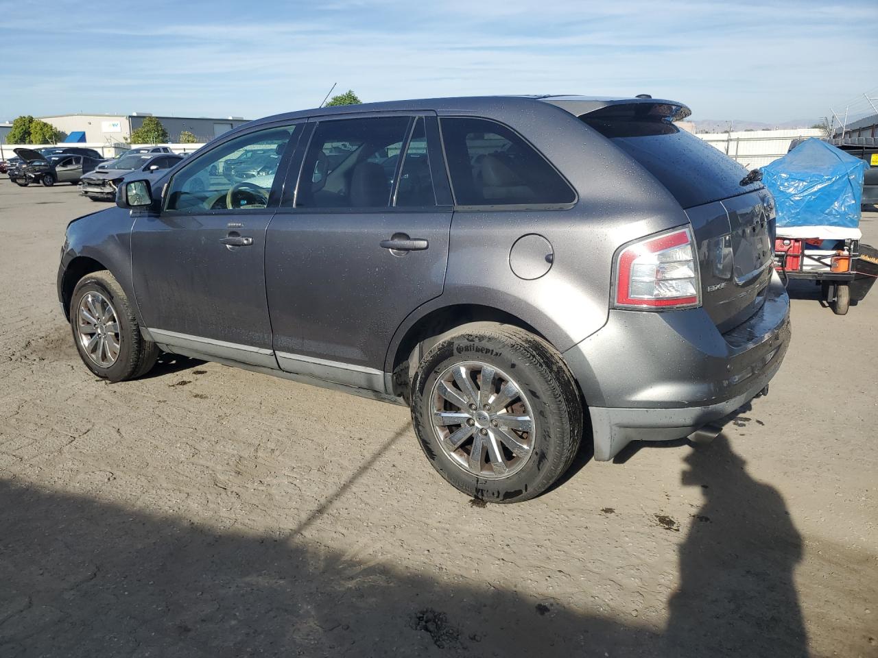 2010 Ford Edge Sel Gray vin: 2FMDK4JC2ABB03931 Damage: Left Rear Door, Dent(S) W/ Paint Dmg, 1/8 To 1/2 Inch