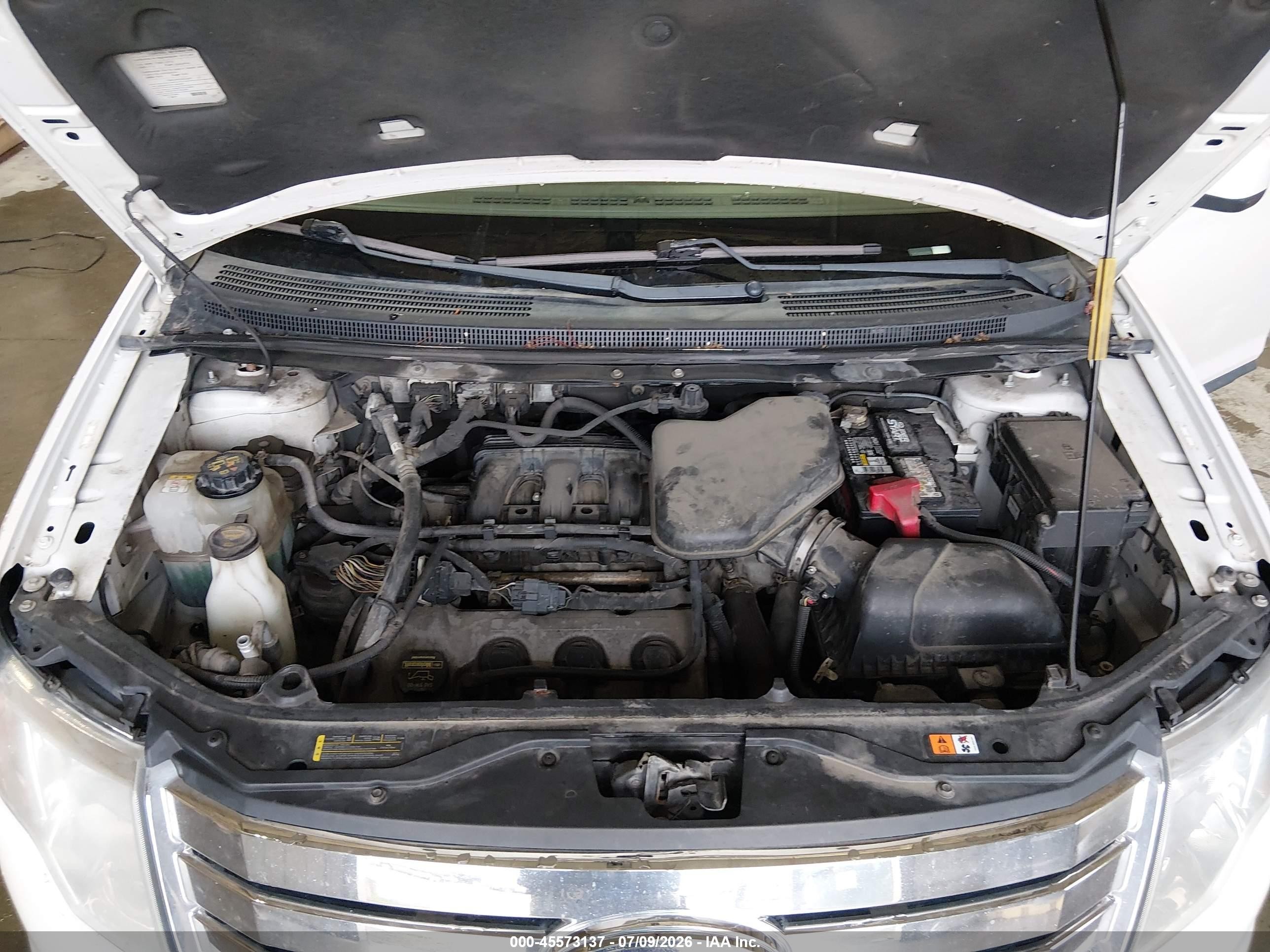 2010 Ford Edge Sel White vin: 2FMDK4JC2ABB20728