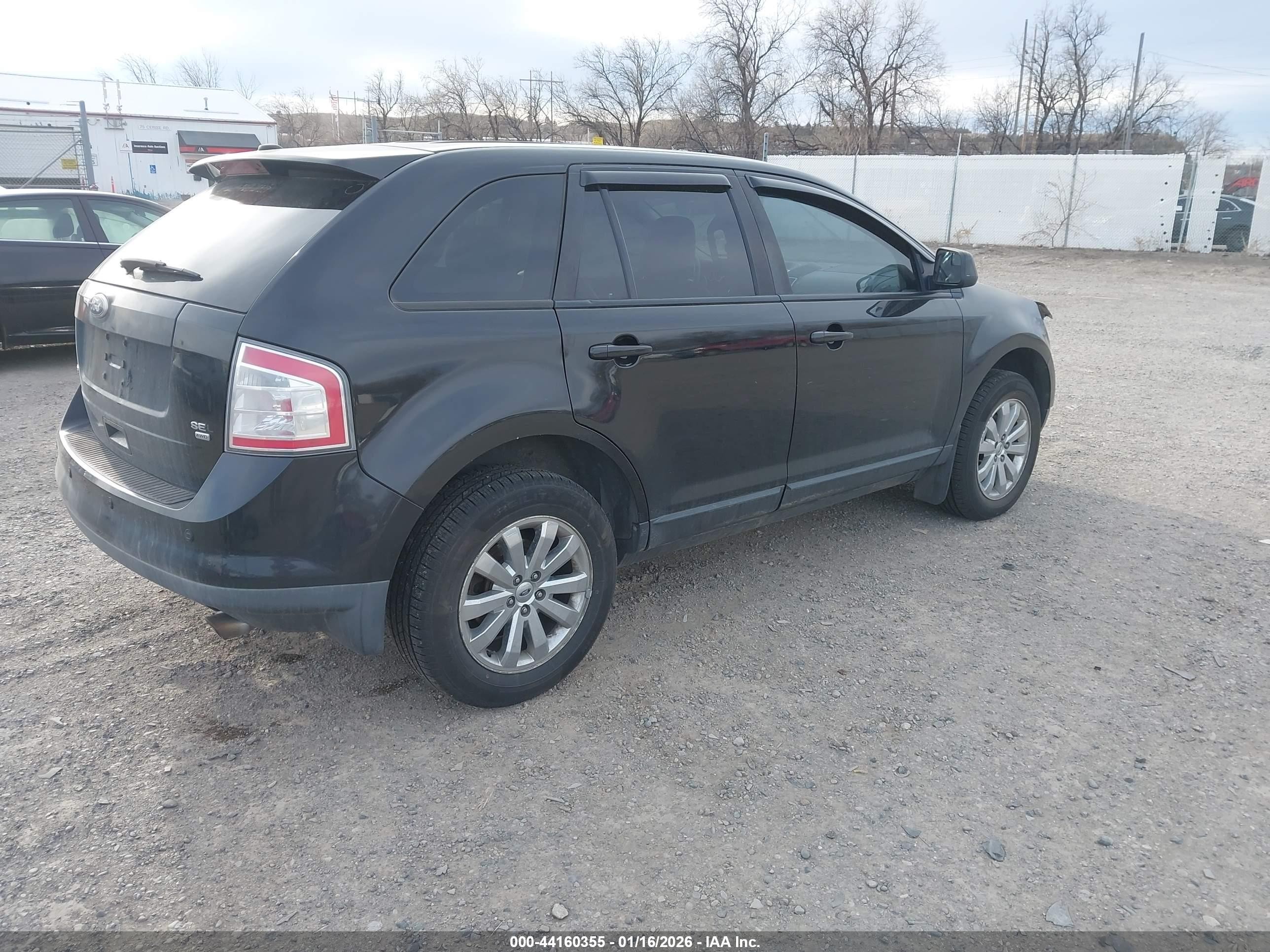 2010 Ford Edge Sel Black vin: 2FMDK4JC2ABB52871