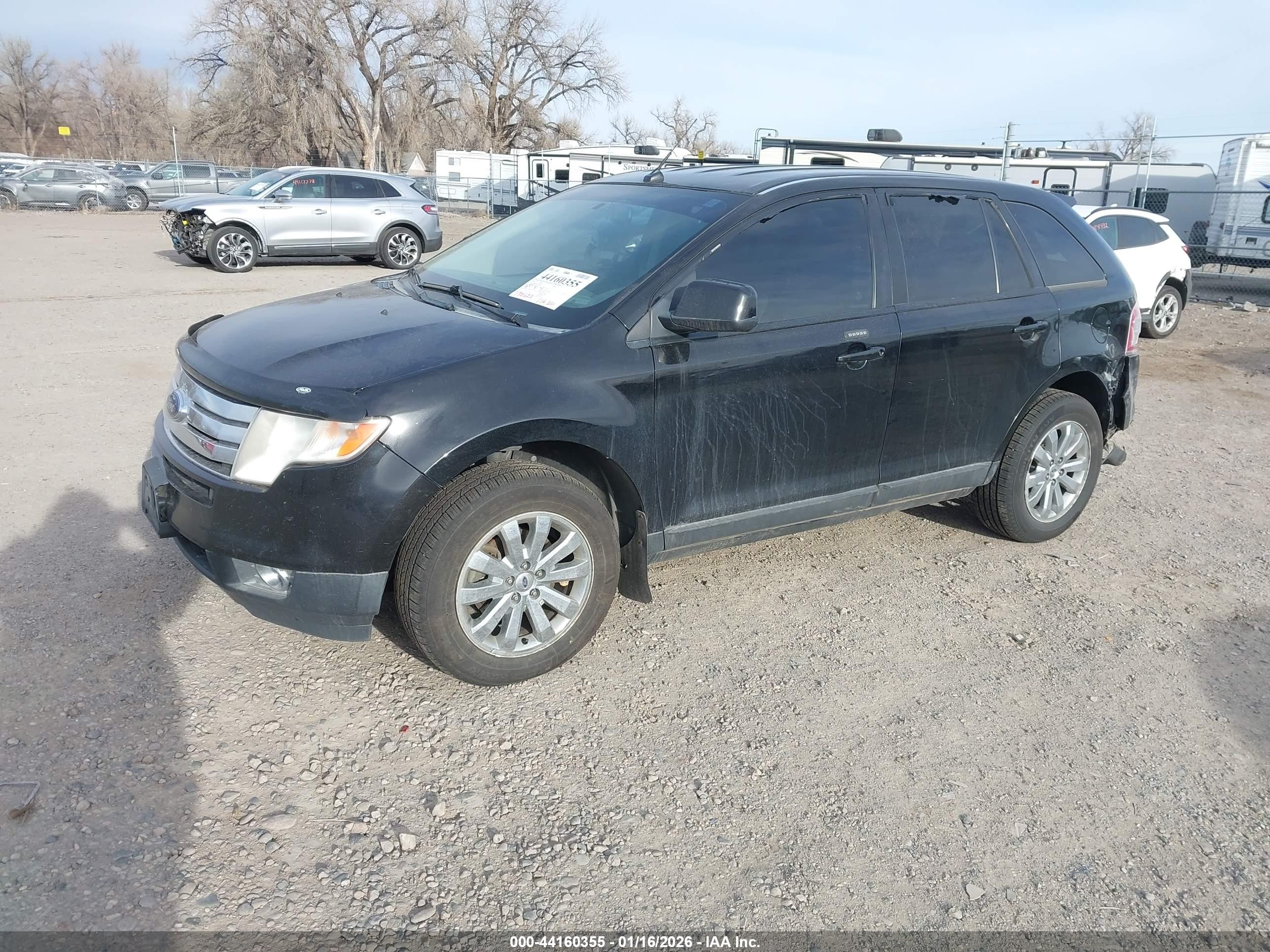 2010 Ford Edge Sel Black vin: 2FMDK4JC2ABB52871