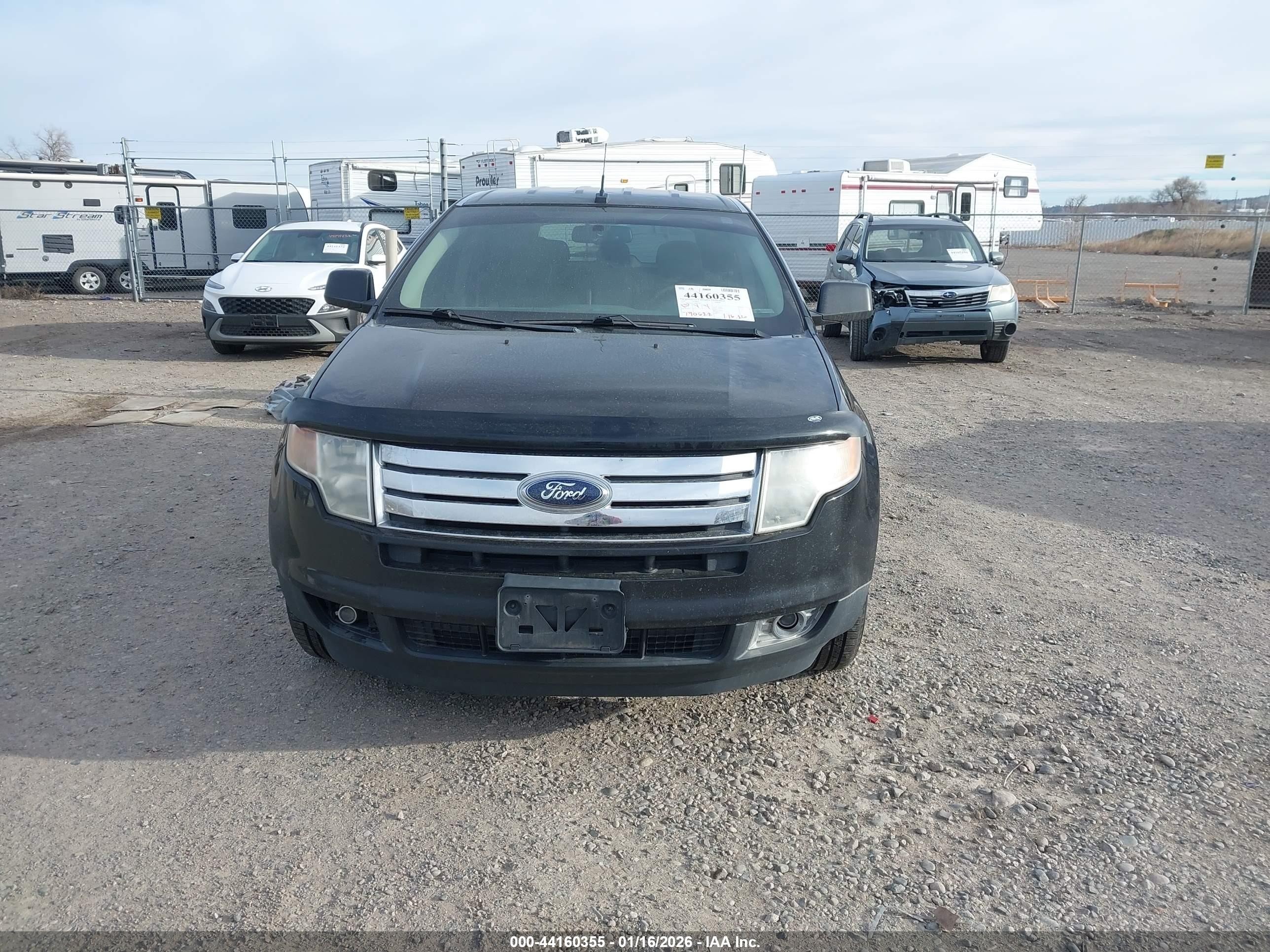 2010 Ford Edge Sel Black vin: 2FMDK4JC2ABB52871