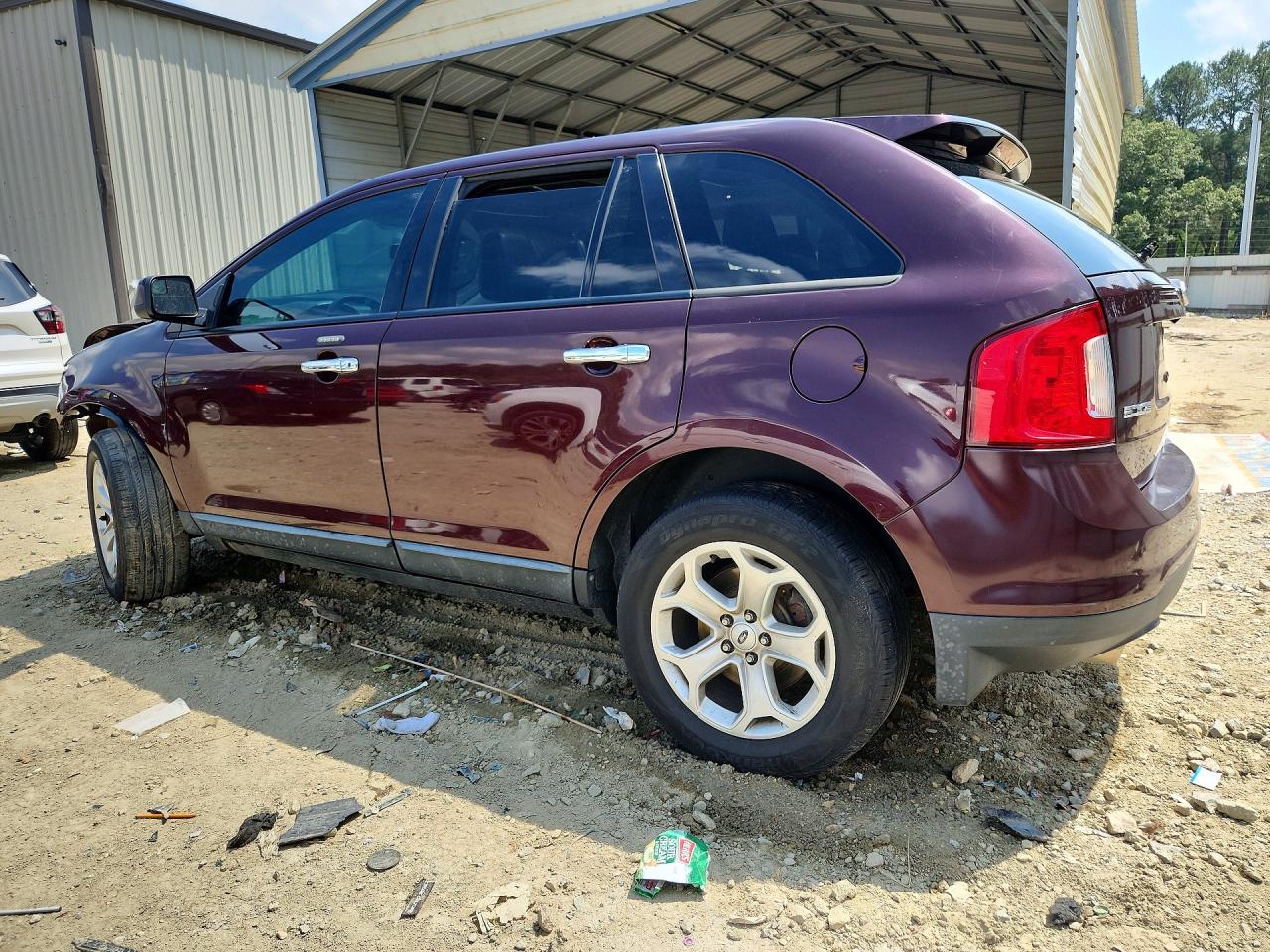 2011 Ford Edge Sel Burgundy vin: 2FMDK4JC2BBA06293