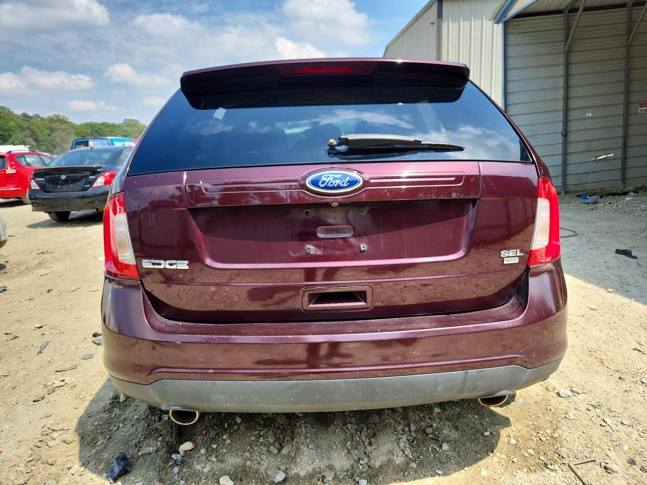 2011 Ford Edge Sel Burgundy vin: 2FMDK4JC2BBA06293
