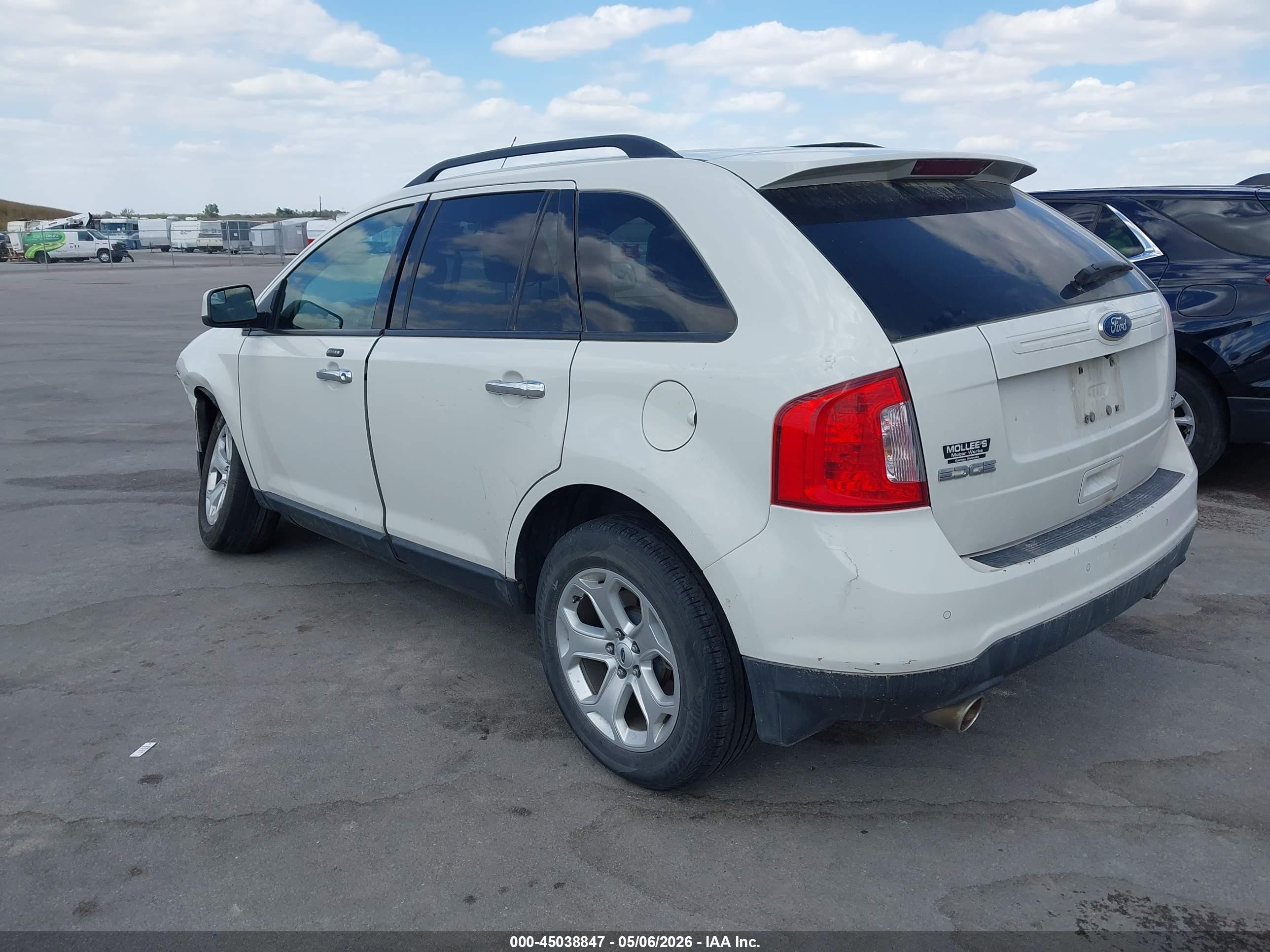 2011 Ford Edge Sel White vin: 2FMDK4JC2BBA20260