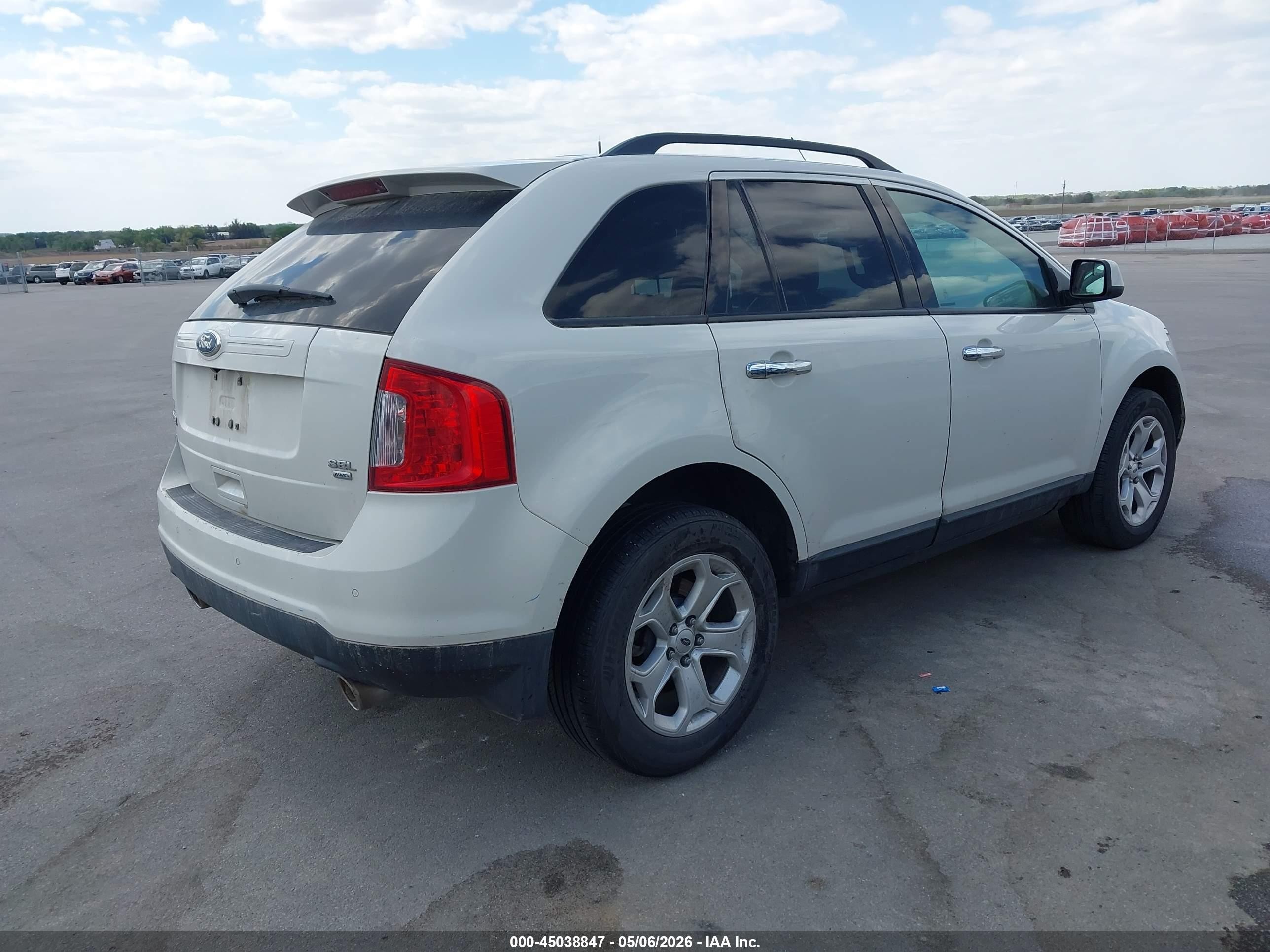 2011 Ford Edge Sel White vin: 2FMDK4JC2BBA20260