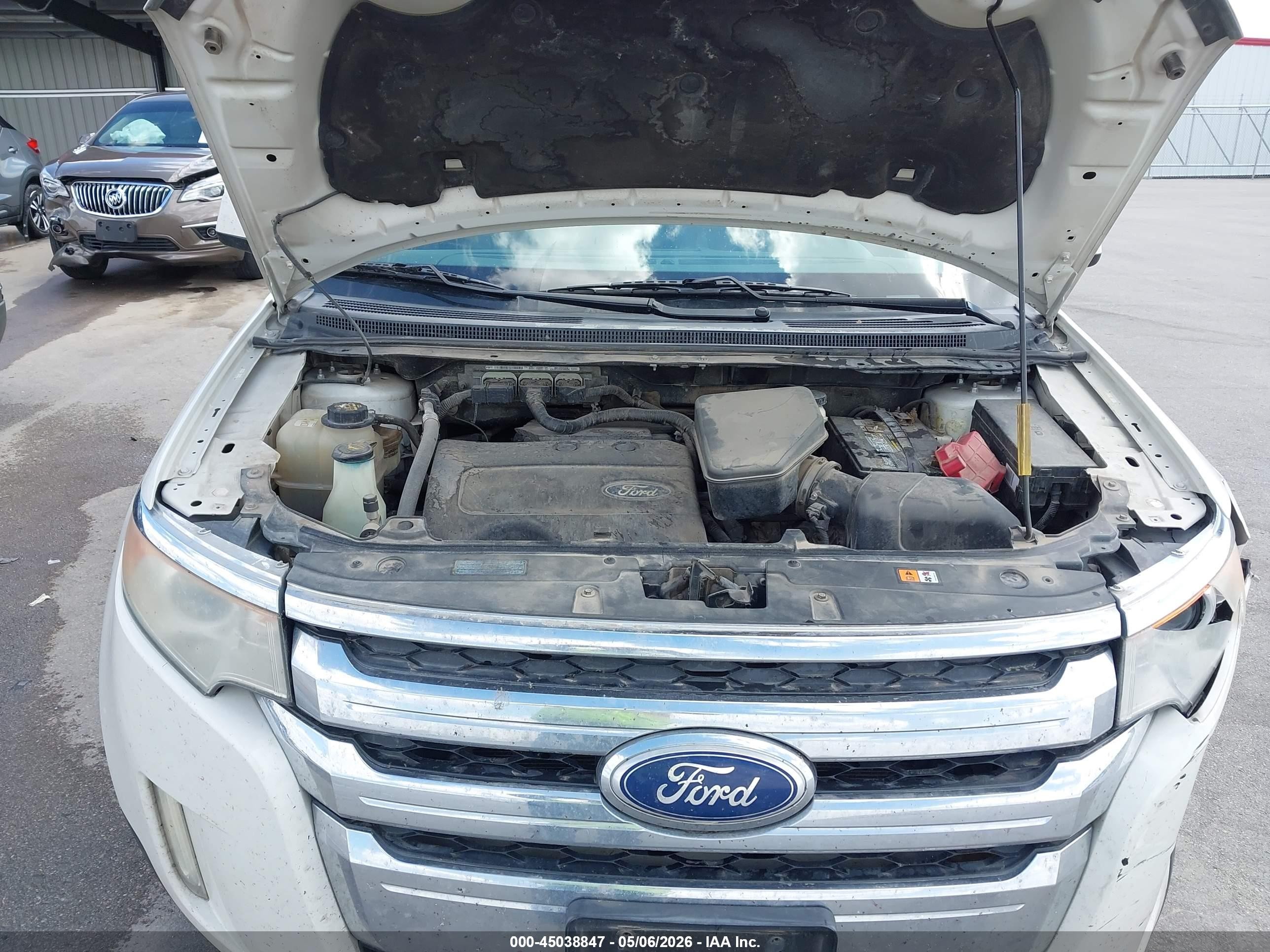 2011 Ford Edge Sel White vin: 2FMDK4JC2BBA20260