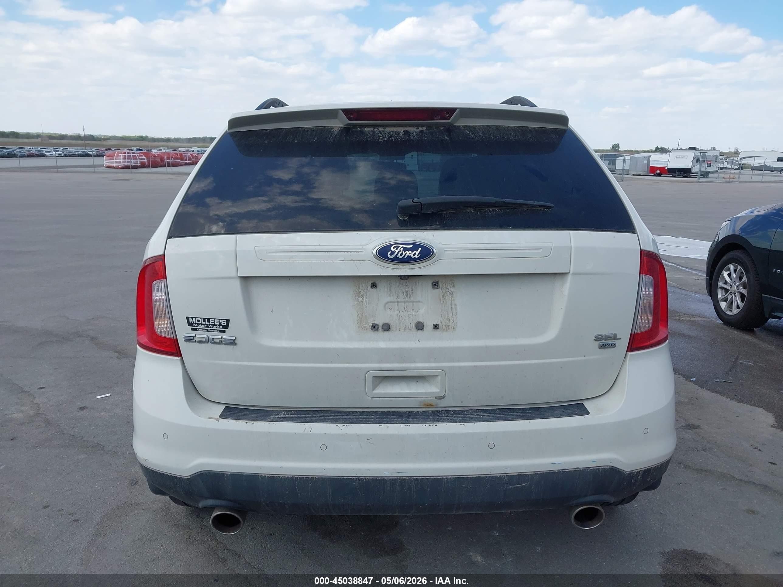 2011 Ford Edge Sel White vin: 2FMDK4JC2BBA20260