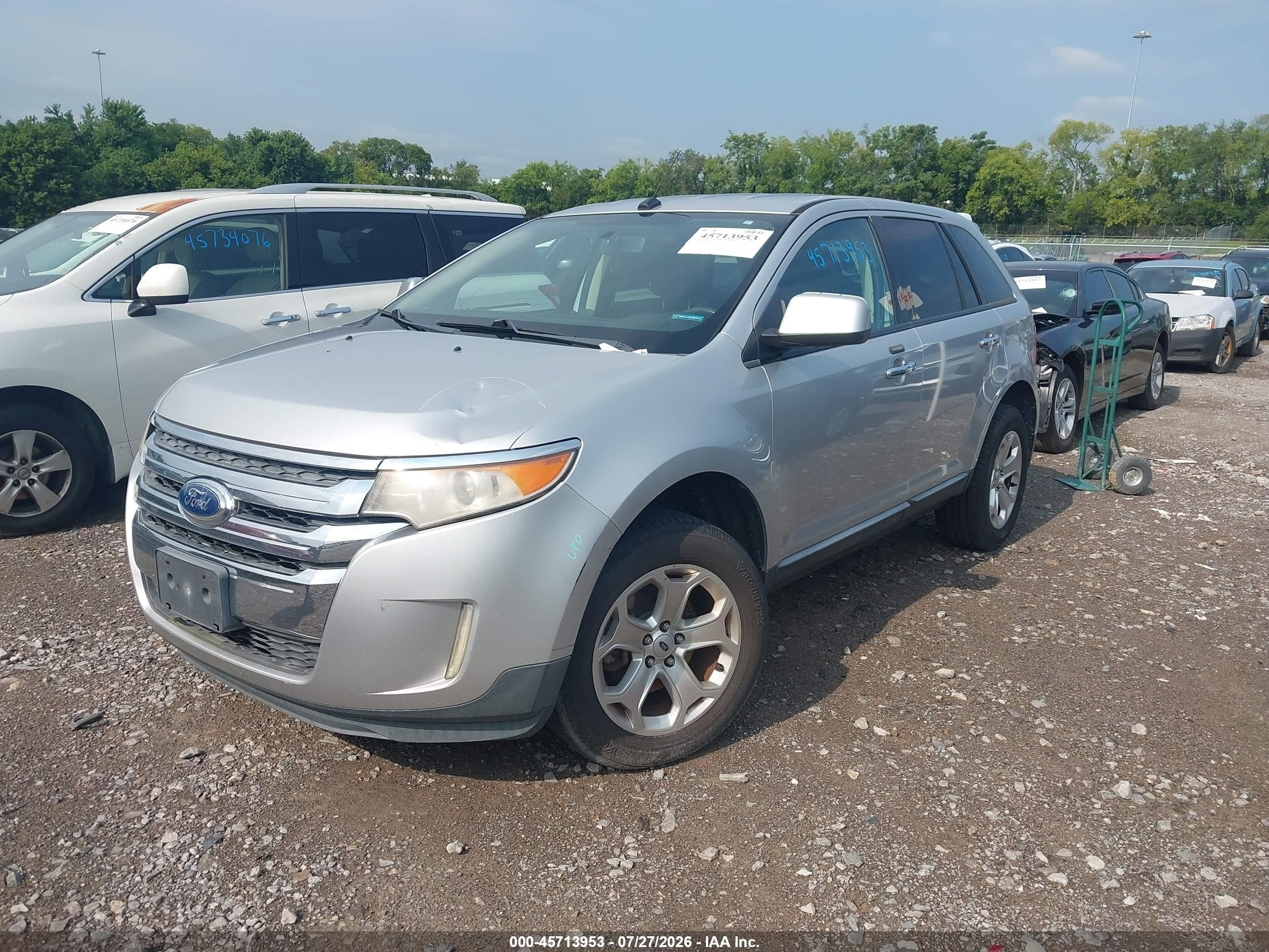 2011 Ford Edge Sel Silver vin: 2FMDK4JC2BBA65182