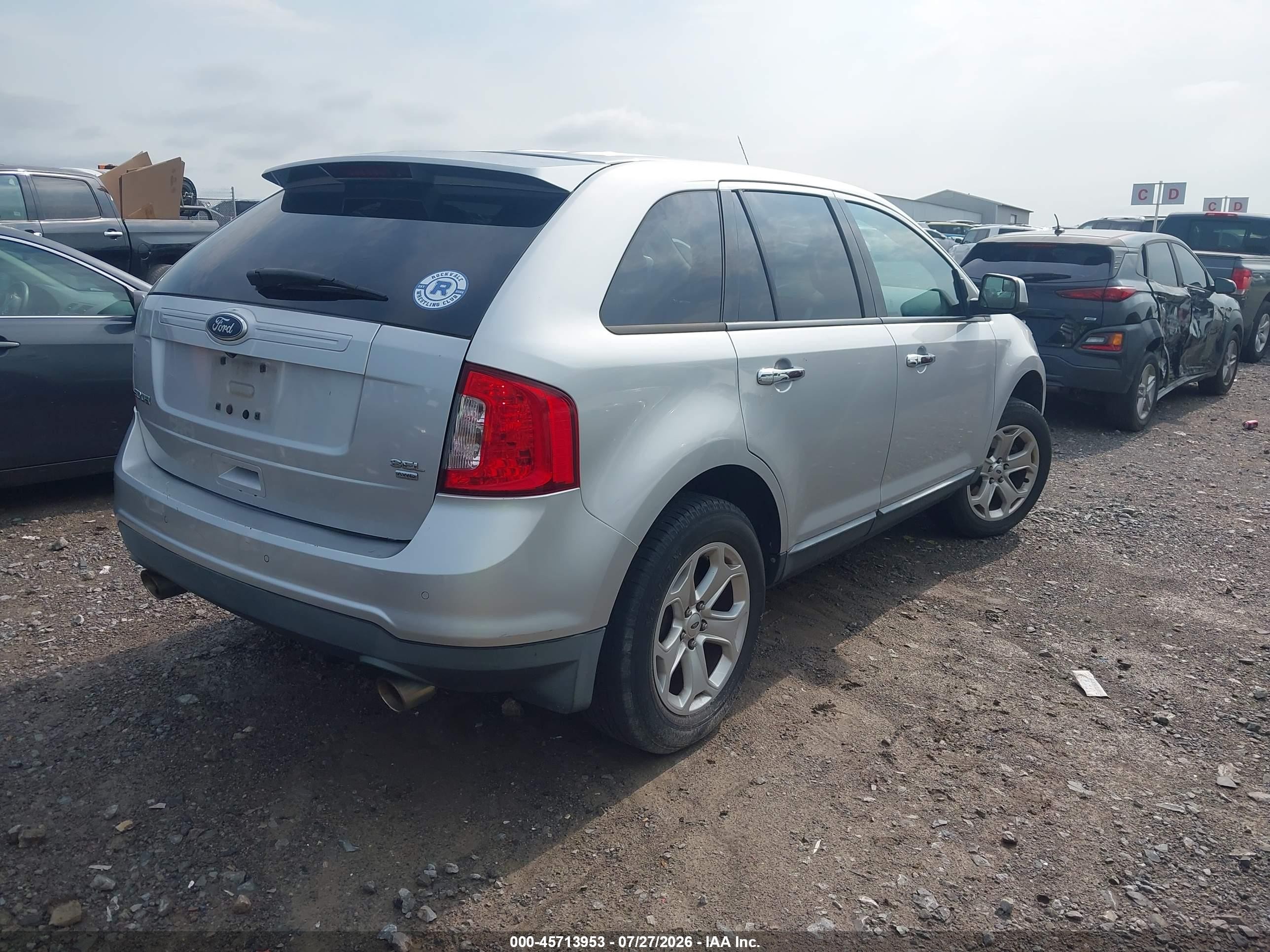 2011 Ford Edge Sel Silver vin: 2FMDK4JC2BBA65182