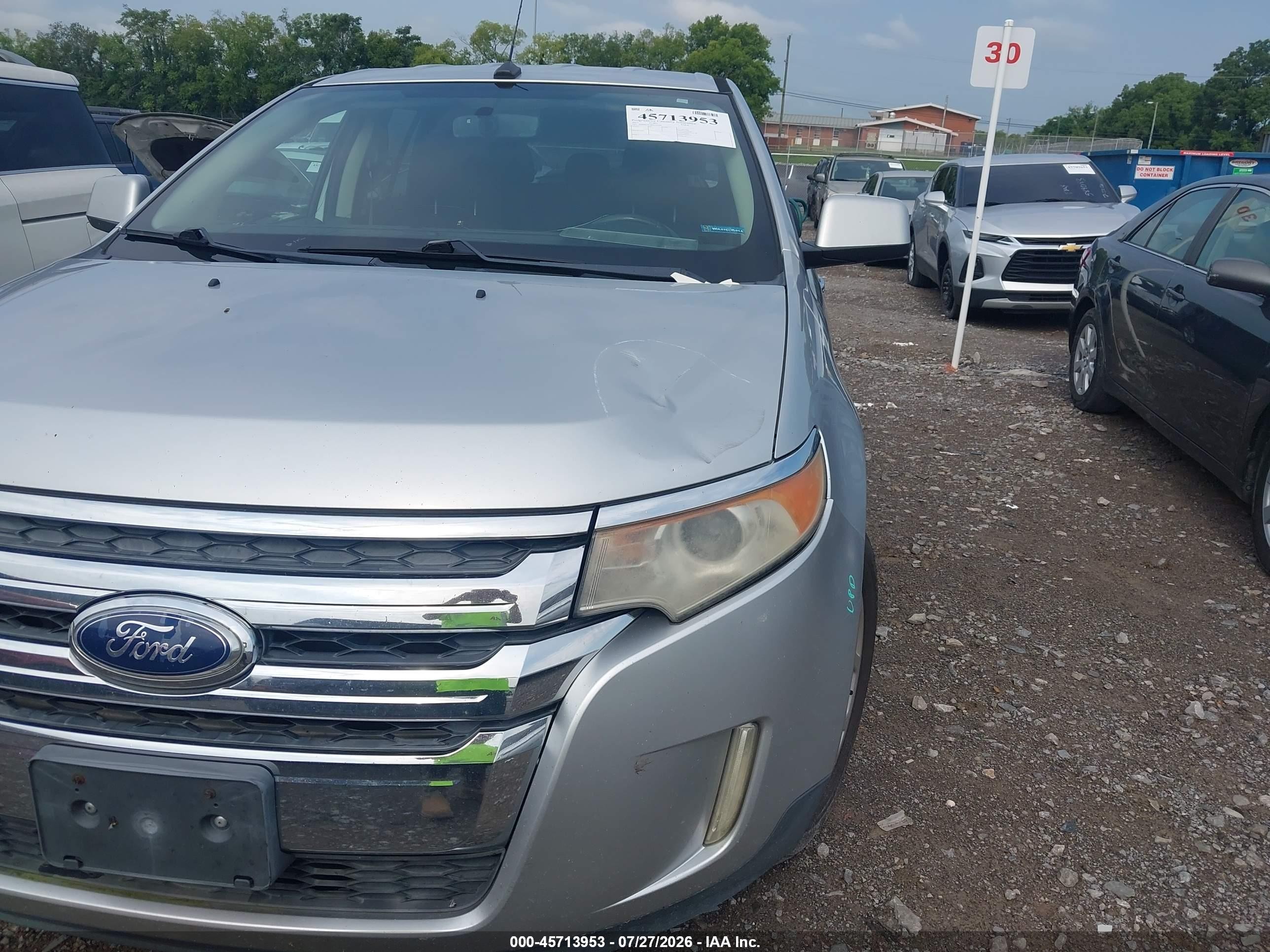 2011 Ford Edge Sel Silver vin: 2FMDK4JC2BBA65182