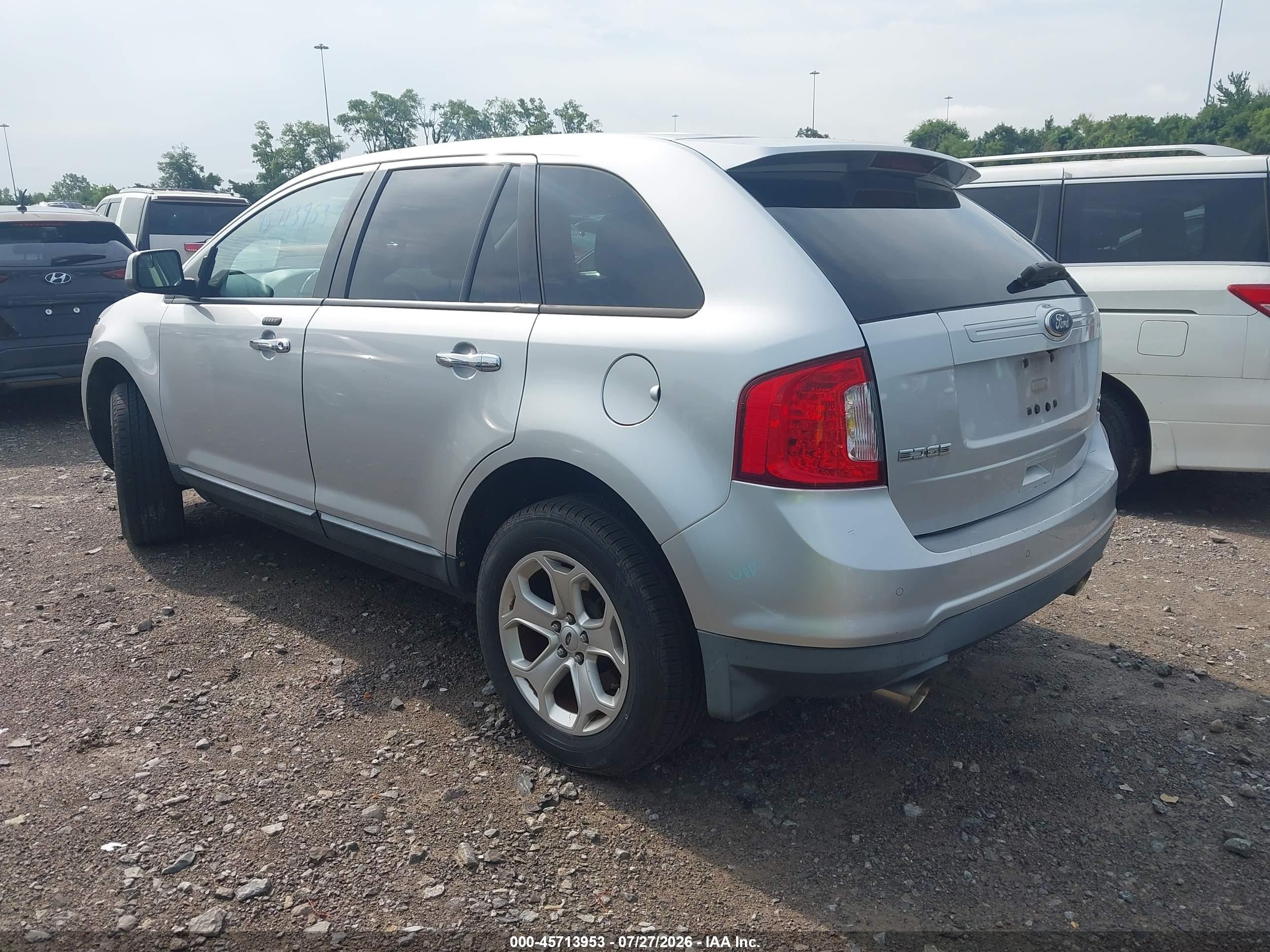 2011 Ford Edge Sel Silver vin: 2FMDK4JC2BBA65182