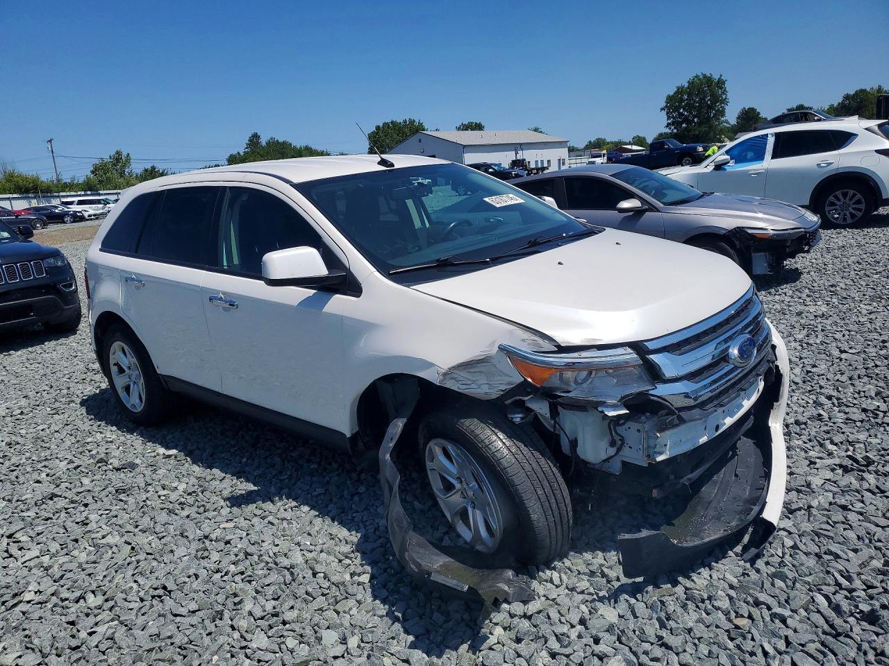 2011 Ford Edge Sel White vin: 2FMDK4JC2BBA75100